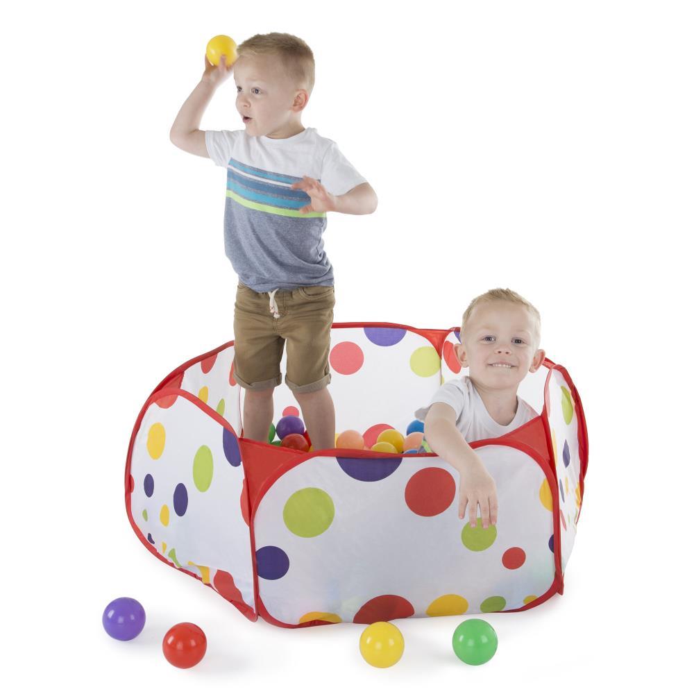 Toy Time Kids Popup 6-Sided Ball Pit With 200 Balls