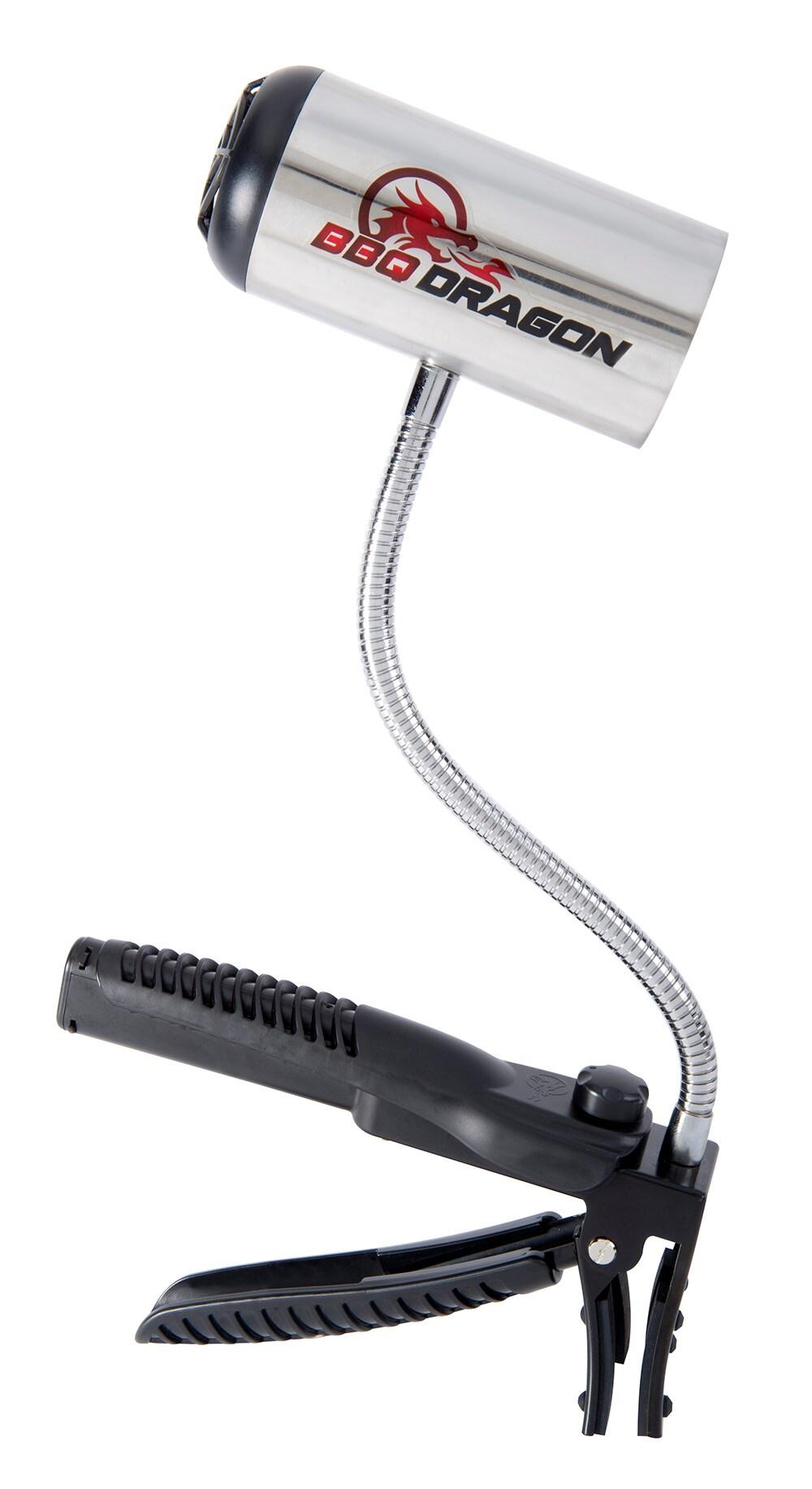 BBQ Dragon Grill Fan - Black: Stainless Steel Construction, No Assembly, Portable Charcoal Air Blower