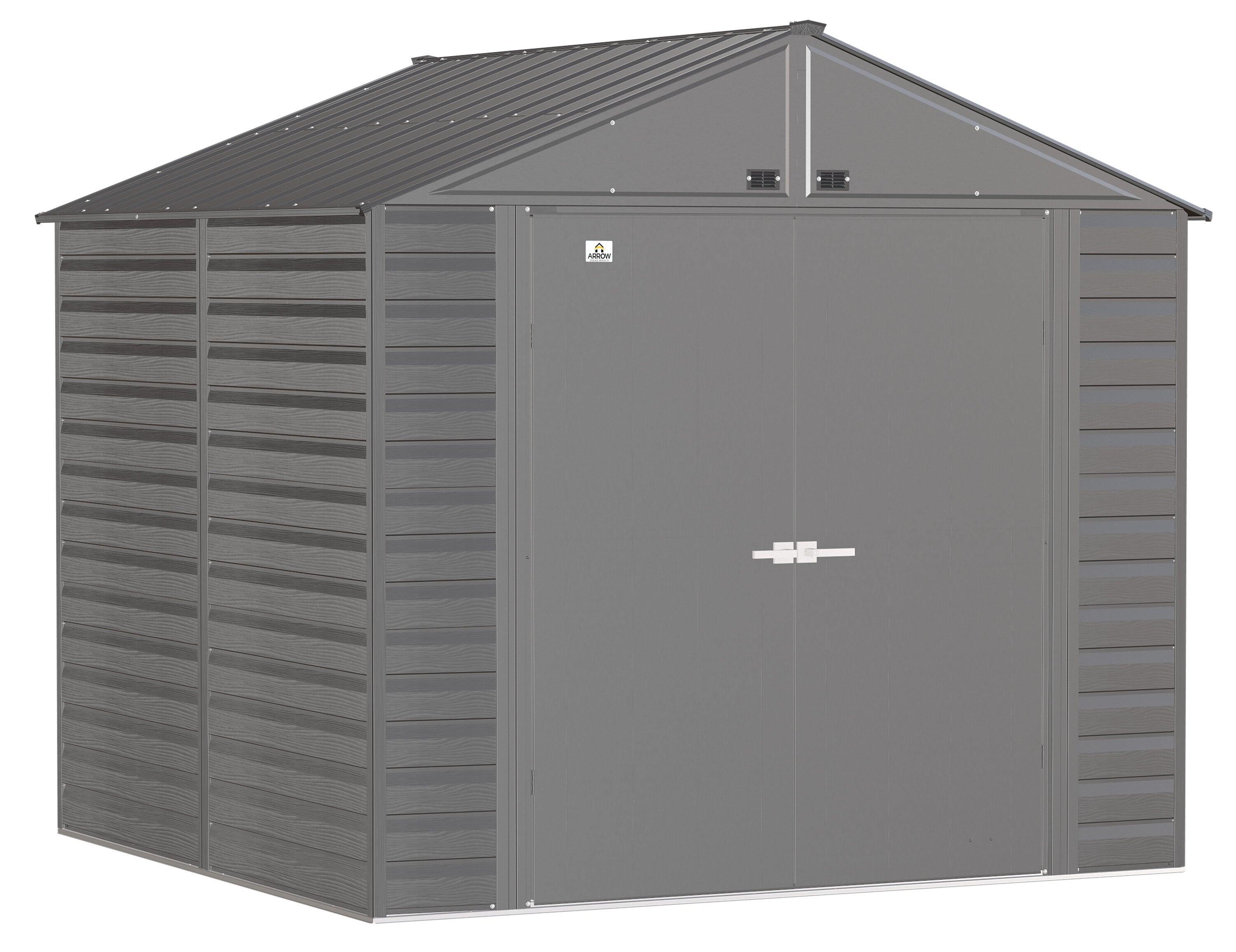 Arrow Arrow Select Steel Storage Shed Steel Storage Shed, 8x8