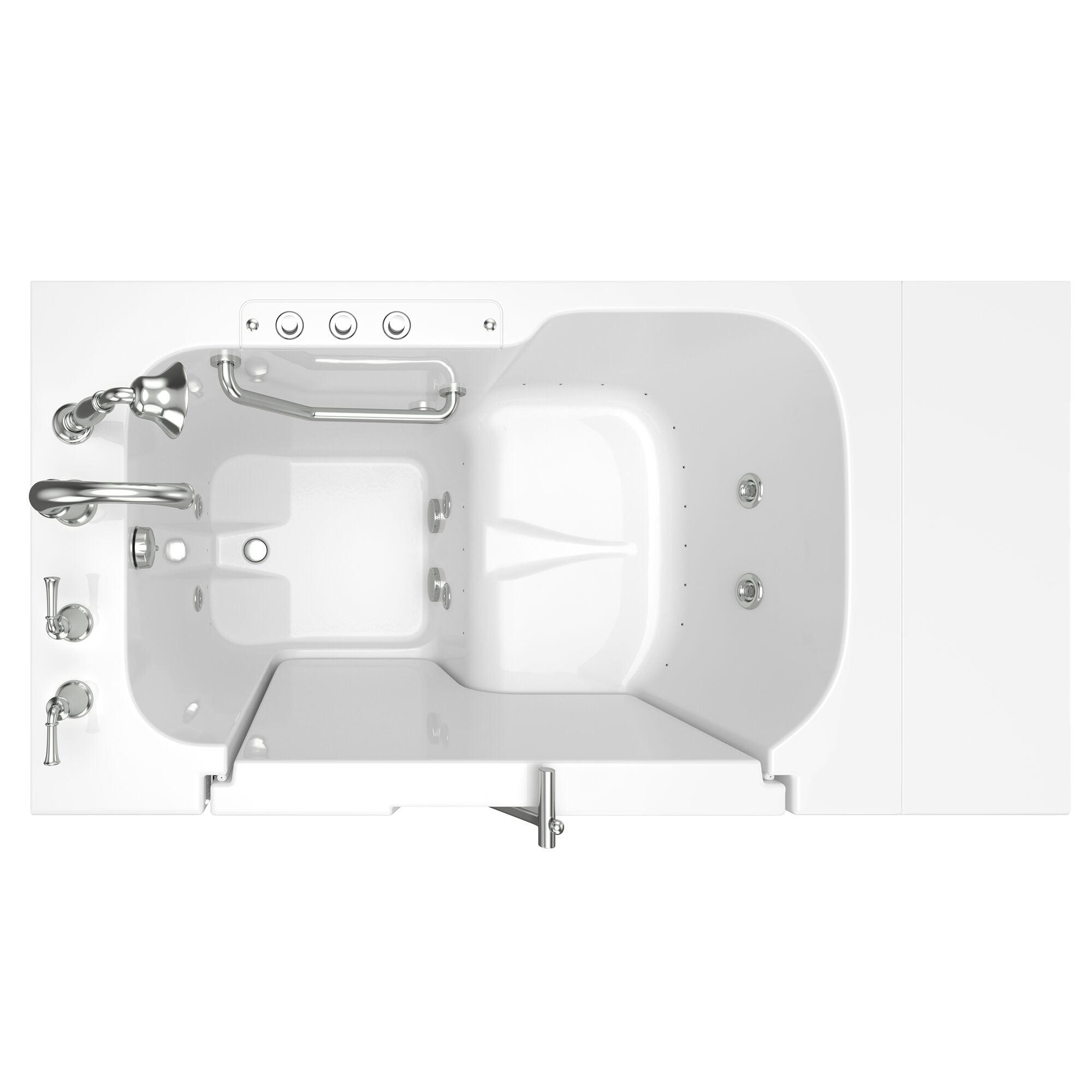 52'' x 32'' Walk-in Fiberglass Bathtub with Faucet