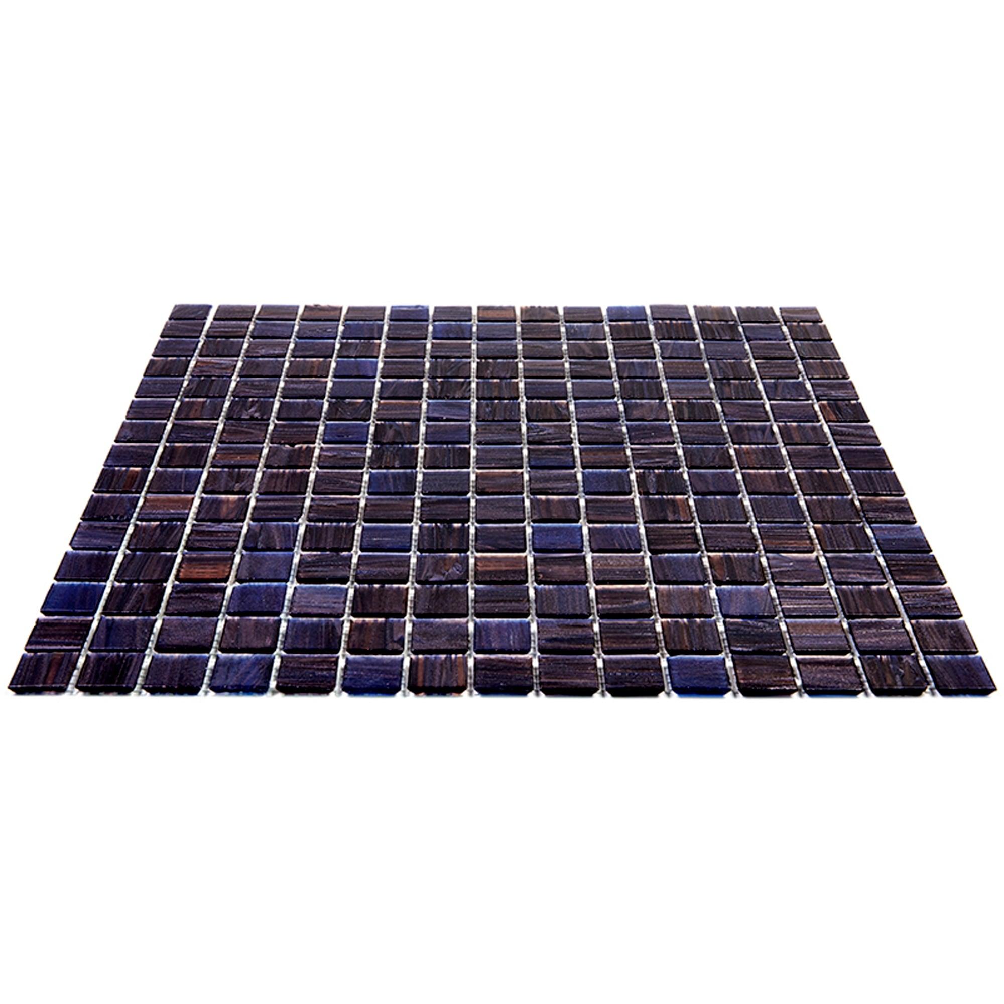 Celestial 12 in. x 12 in. Glossy Yale Blue Glass Mosaic Wall and Floor Tile (10 sq. ft./case) (10-pack)