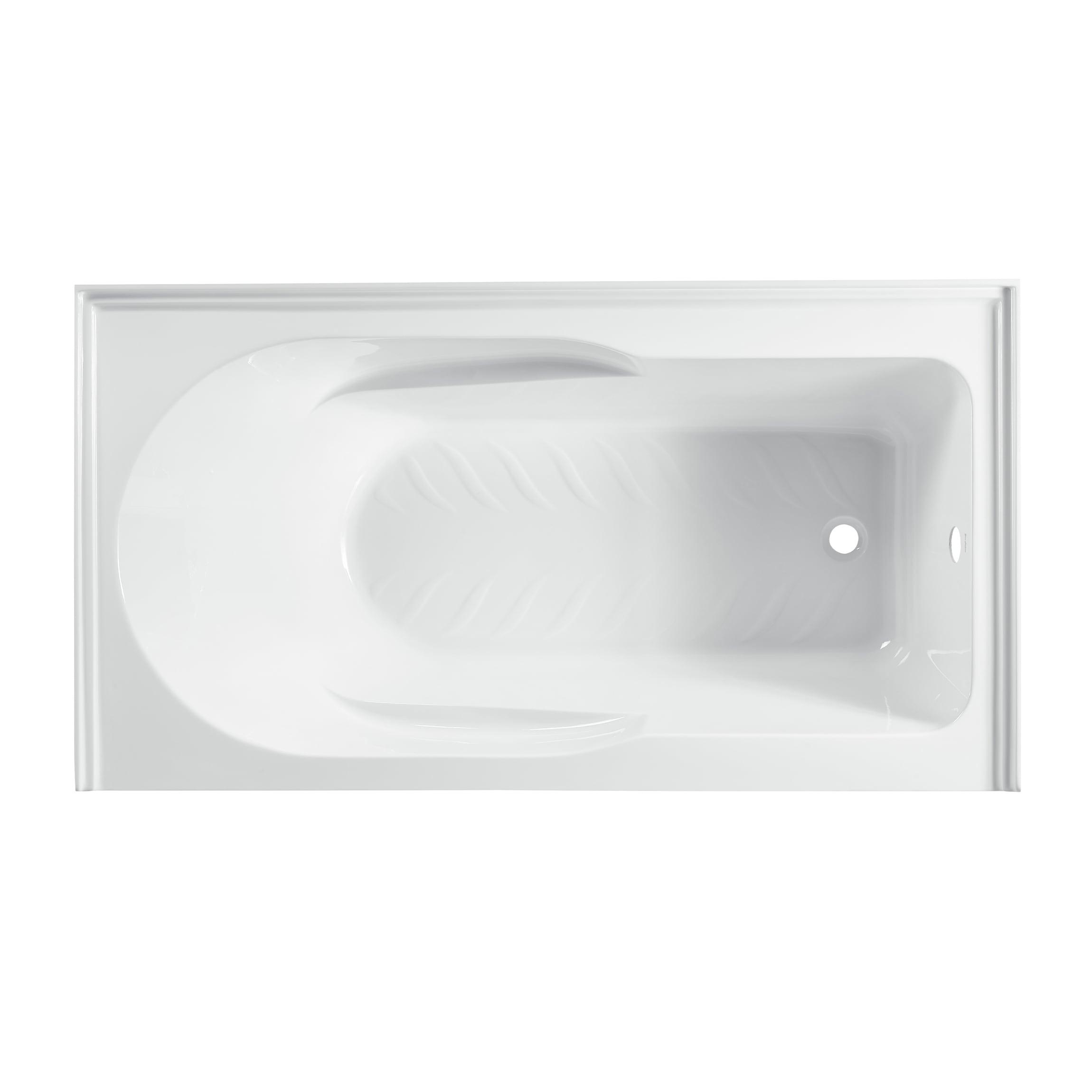 Concorde 60" x 32" Acrylic Glossy White, Alcove, Integral, Apron Bathtub