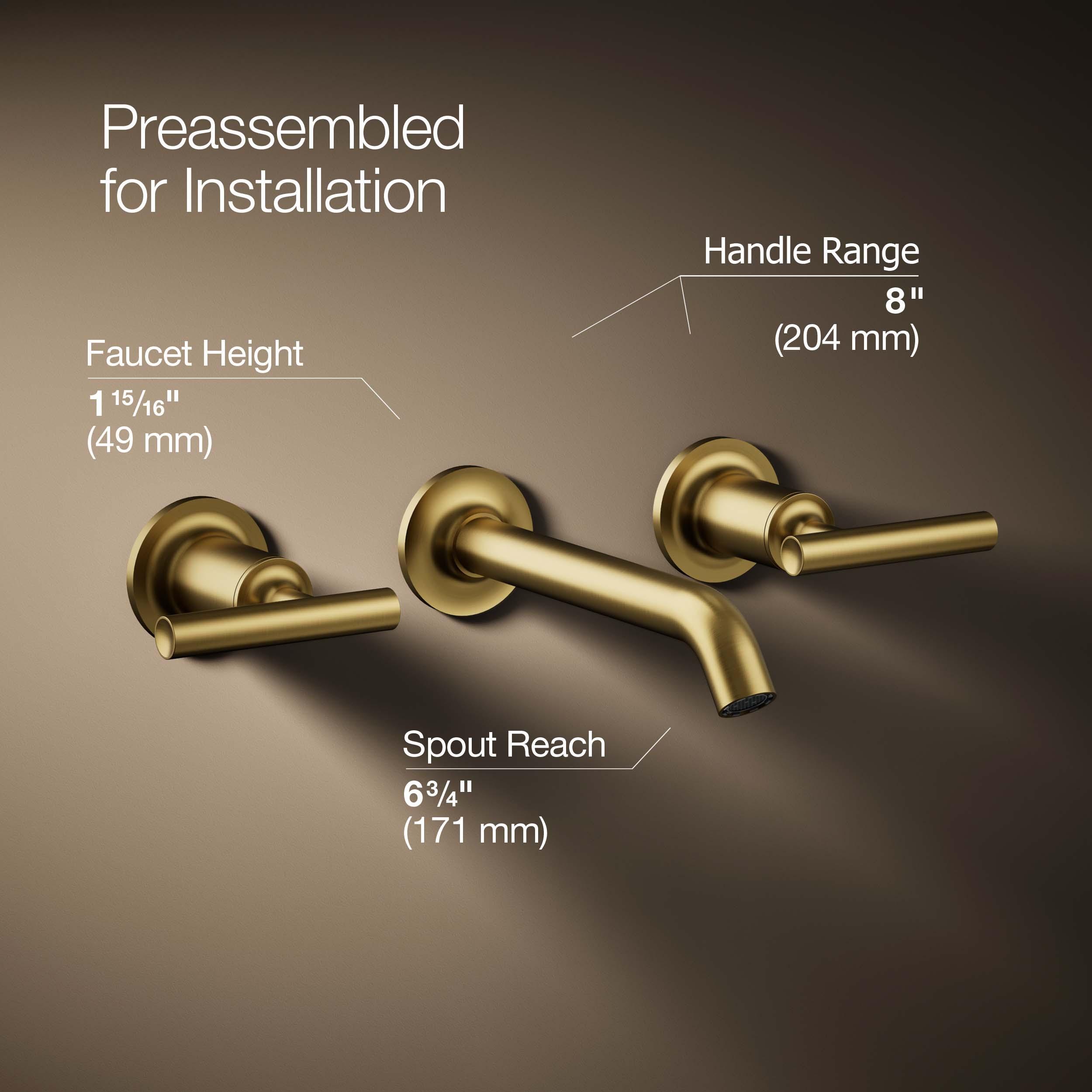 Purist® Wall-Mounted Bathroom Faucet