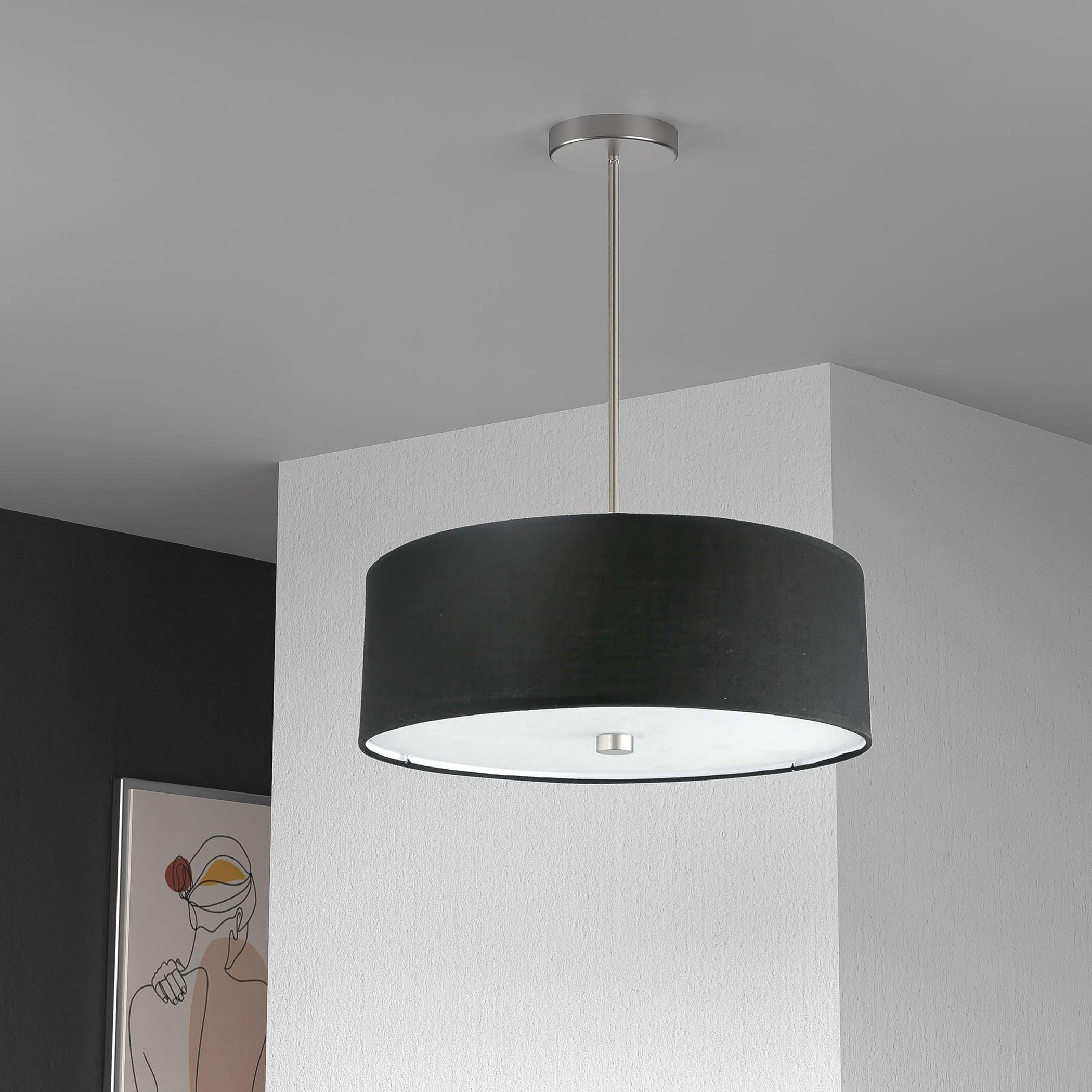 Dainolite 4LT Incandescent Pendant SC w/ Black Shade