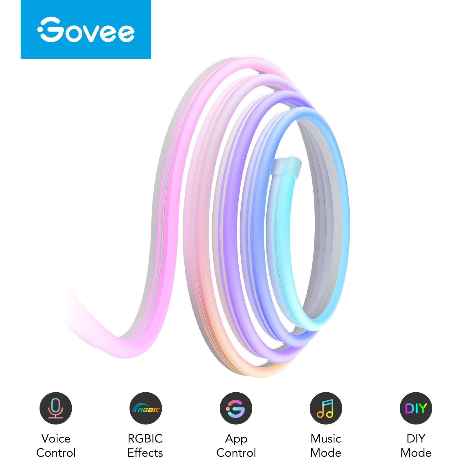 Govee RGBIC LED Neon Rope Light 6.5'