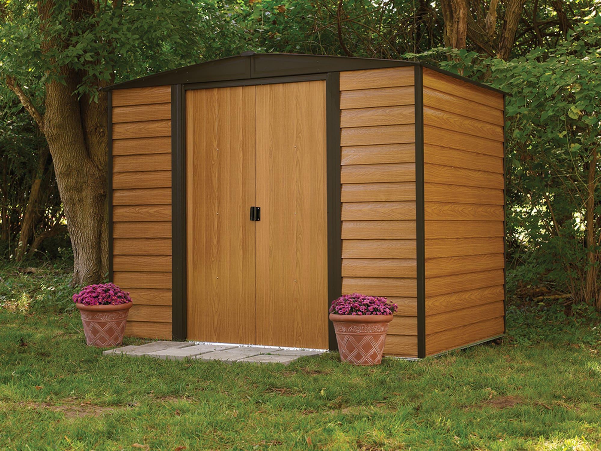 Woodridge 8 ft. W x 6 ft. D Metal Storage Shed