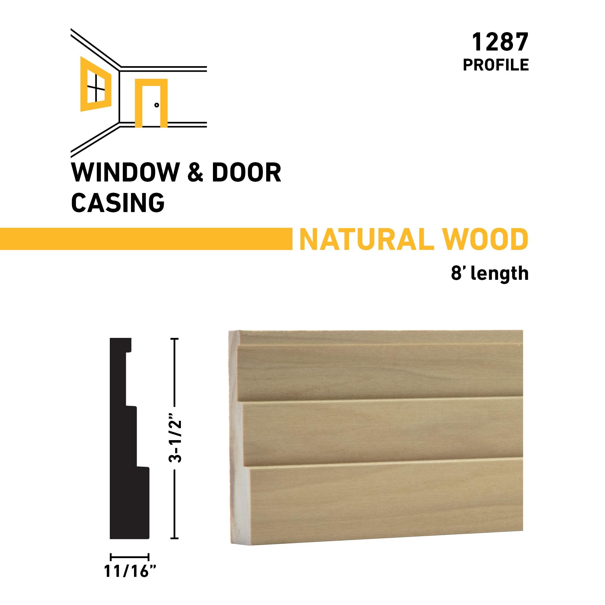 Ornamental Mouldings .6875 In. D X 3.5 In. W X 92 In. L Unfinished Poplar Duncan Sawtooth Casing Moulding