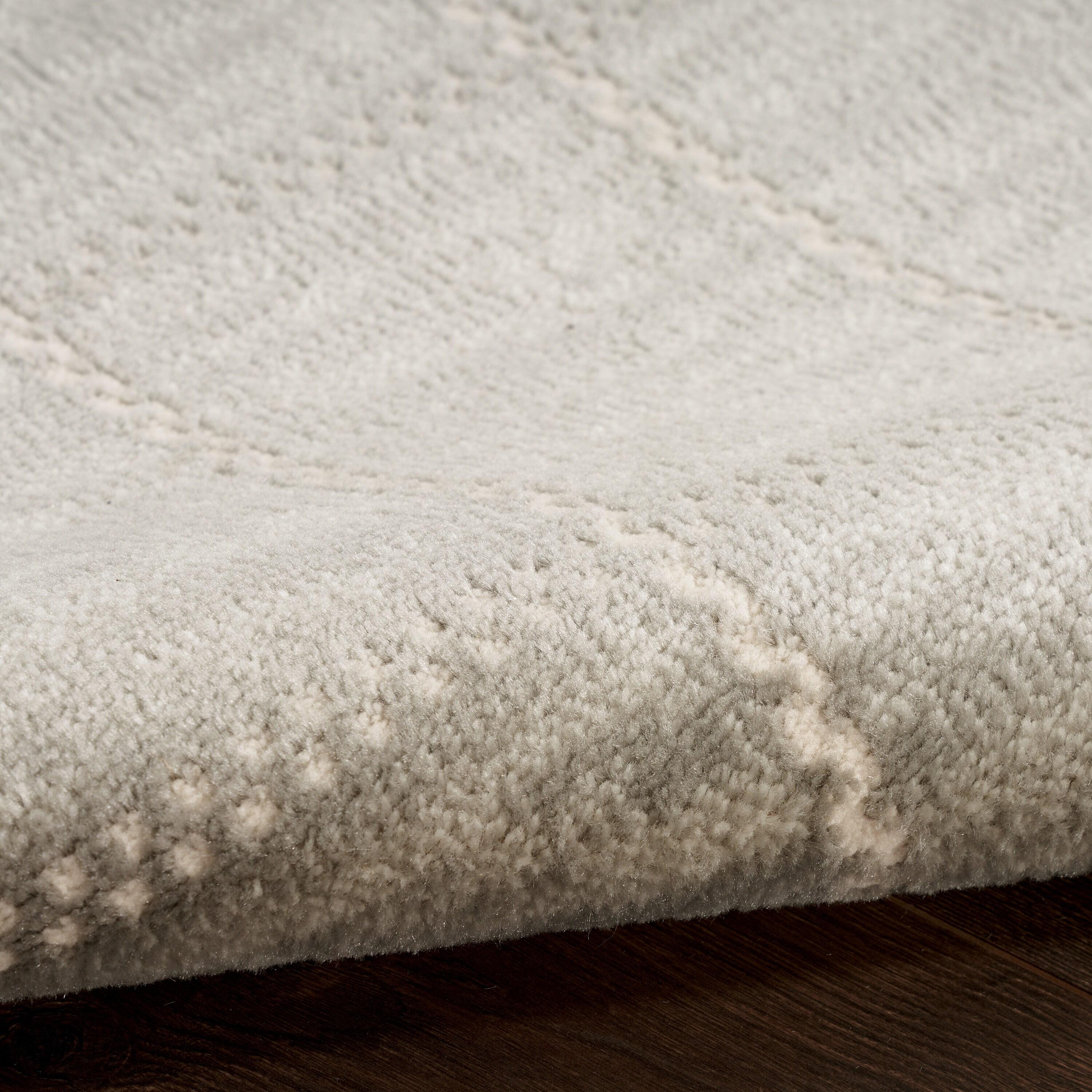 Nourison Serenity Home Contemporary Indoor Area Rug Light Grey 7'10" x 9'10"