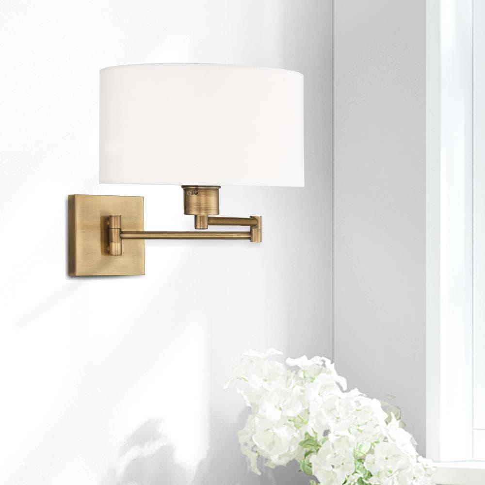 Livex Lighting 1 - Light Wall Light in  Antique Brass