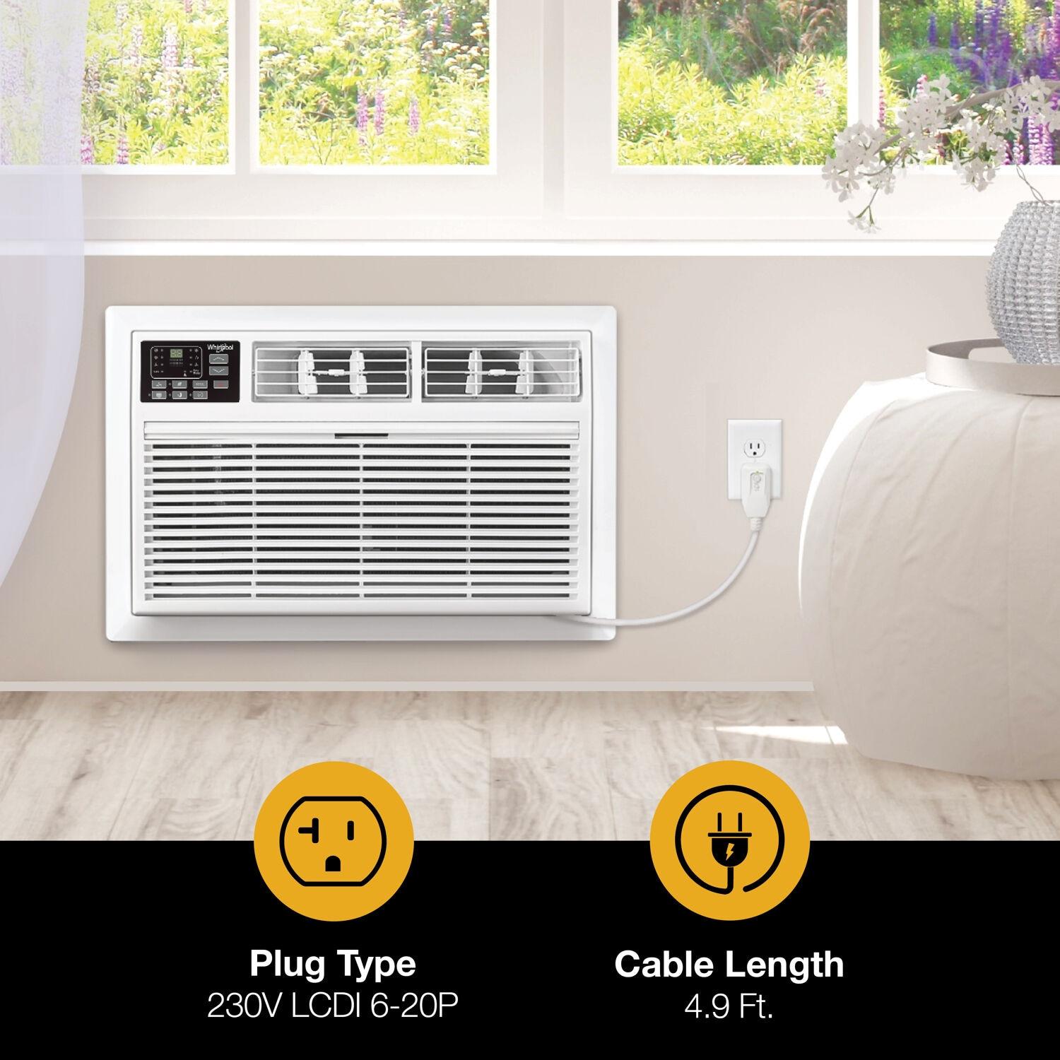 Whirlpool 12000 BTU Through The Wall Air Conditioner for 550 Square Feet with Heater and Remote Included