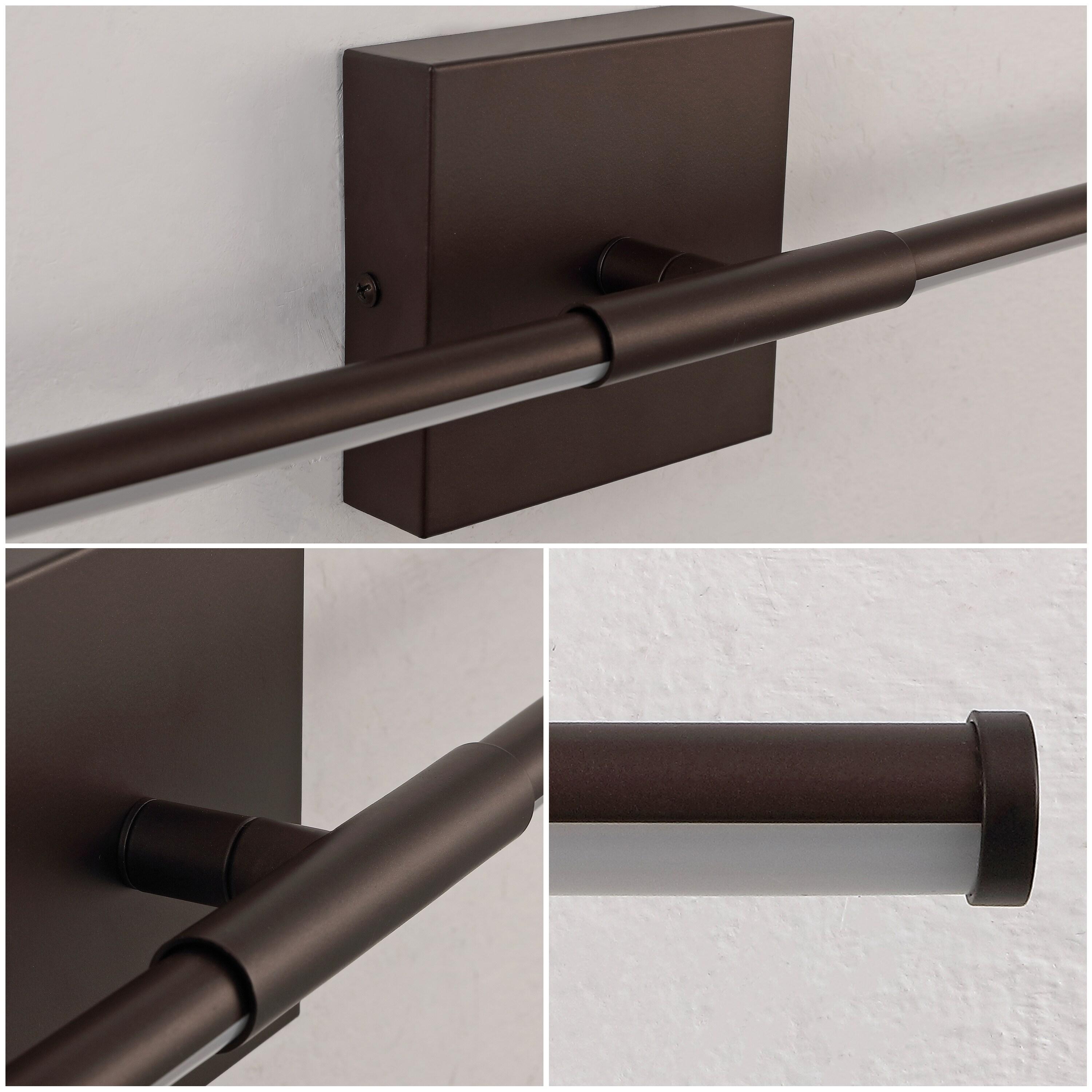 JONATHAN Y Makena 16.25" Modern Minimalist Dimmable Integrated LED Metal Wall Sconce, Oil Rubbed Bronze