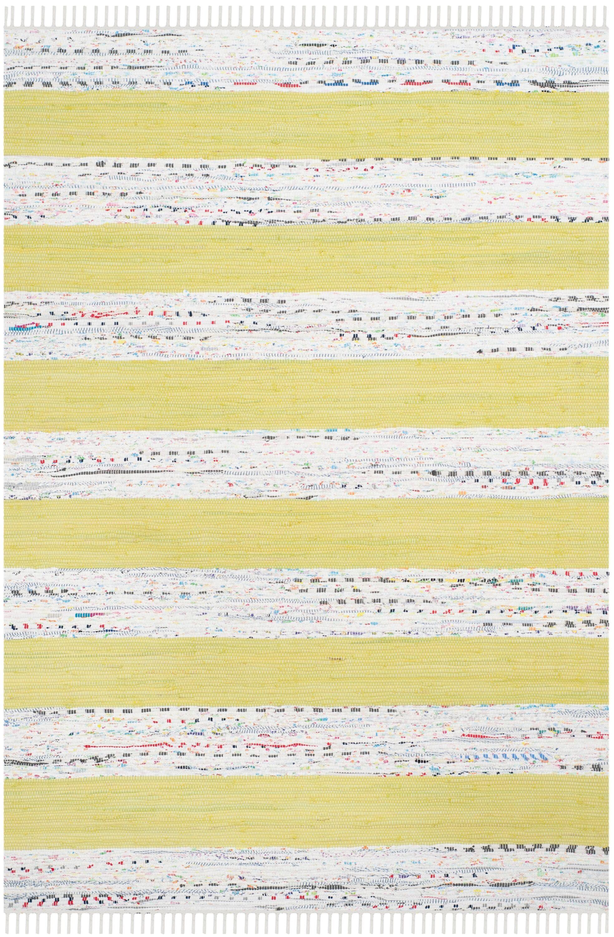 Yokum Hand Woven Cotton Striped Rug