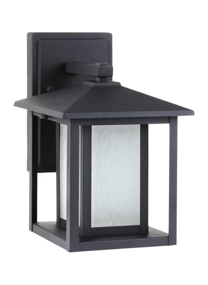Hunnington 1-Light Black Outdoor 11 in. Wall Lantern Sconce