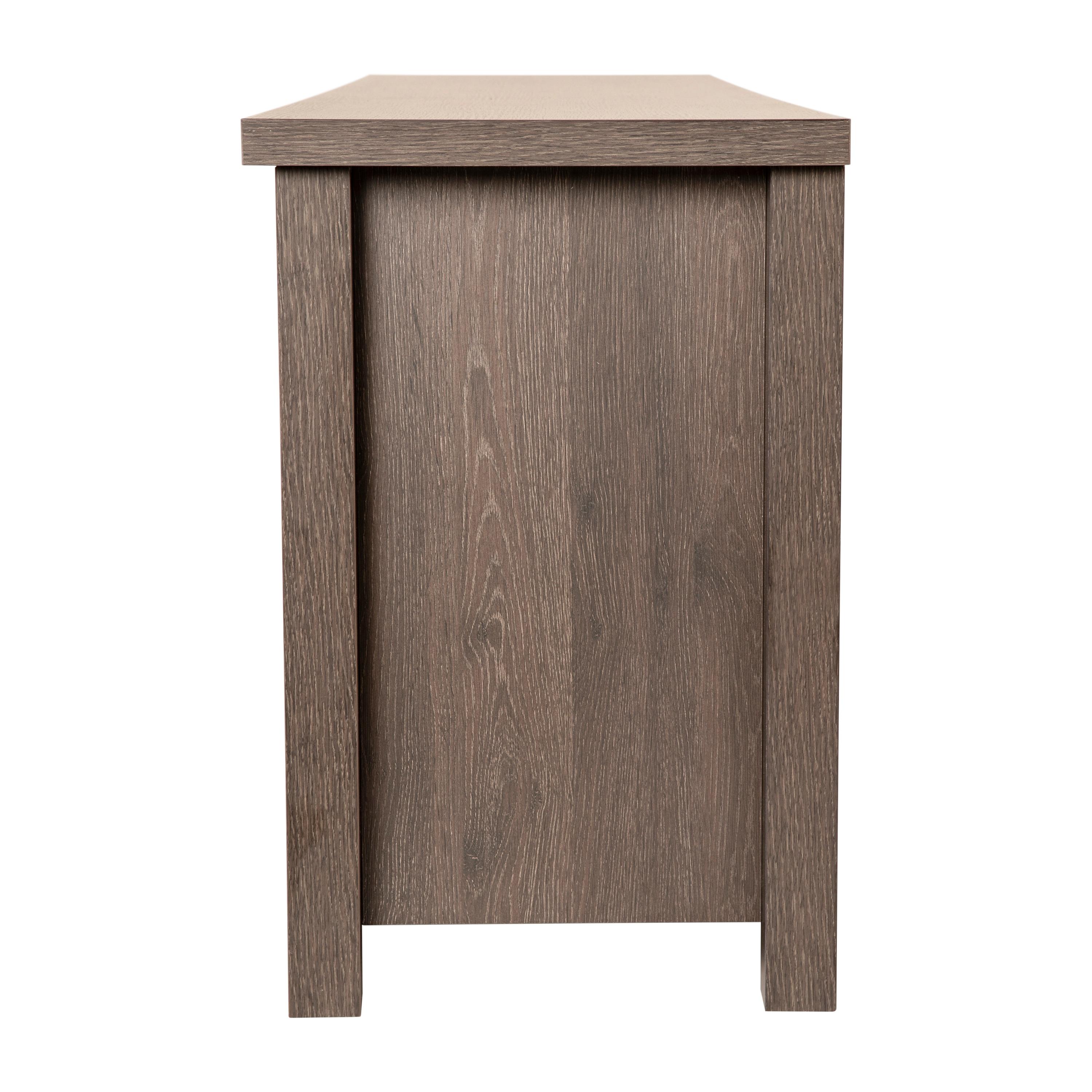 Flash Furniture Hatteras Classic TV Stand for up to 80" TVs with Glass Fronted Doors