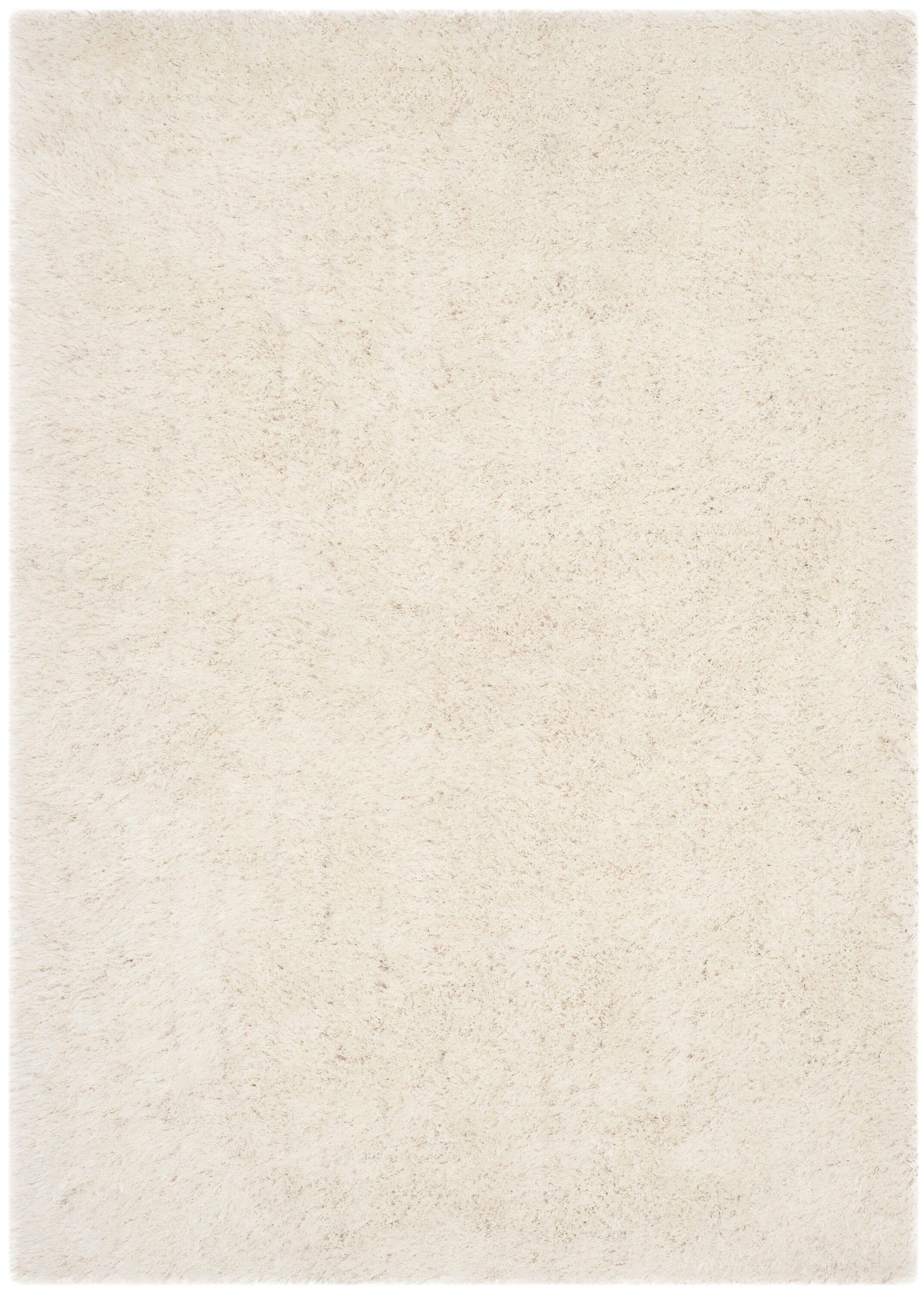 Venice Shag SG256 Hand Tufted Indoor Area Rug - Pearl - 5'x8' - Safavieh
