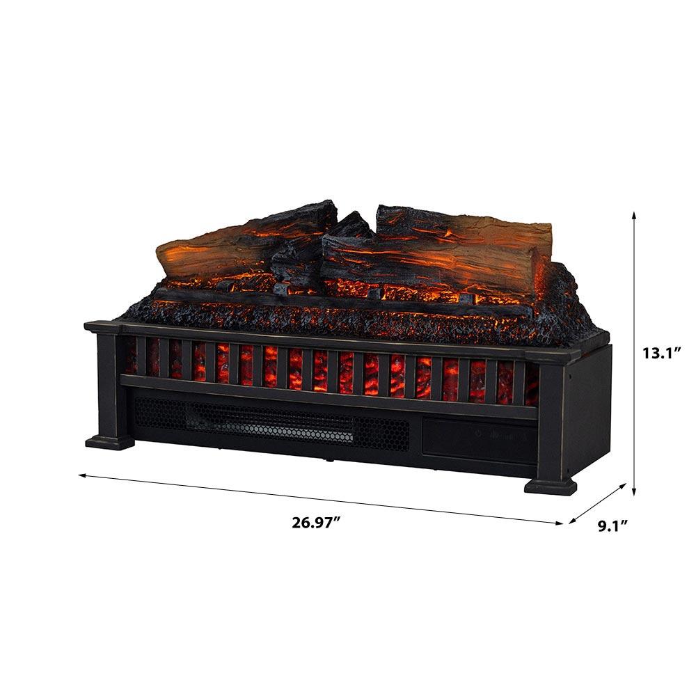 Country Living Country Living Infrared Electric Log Set Heater - Faux Logs Insert with Flickering Flames