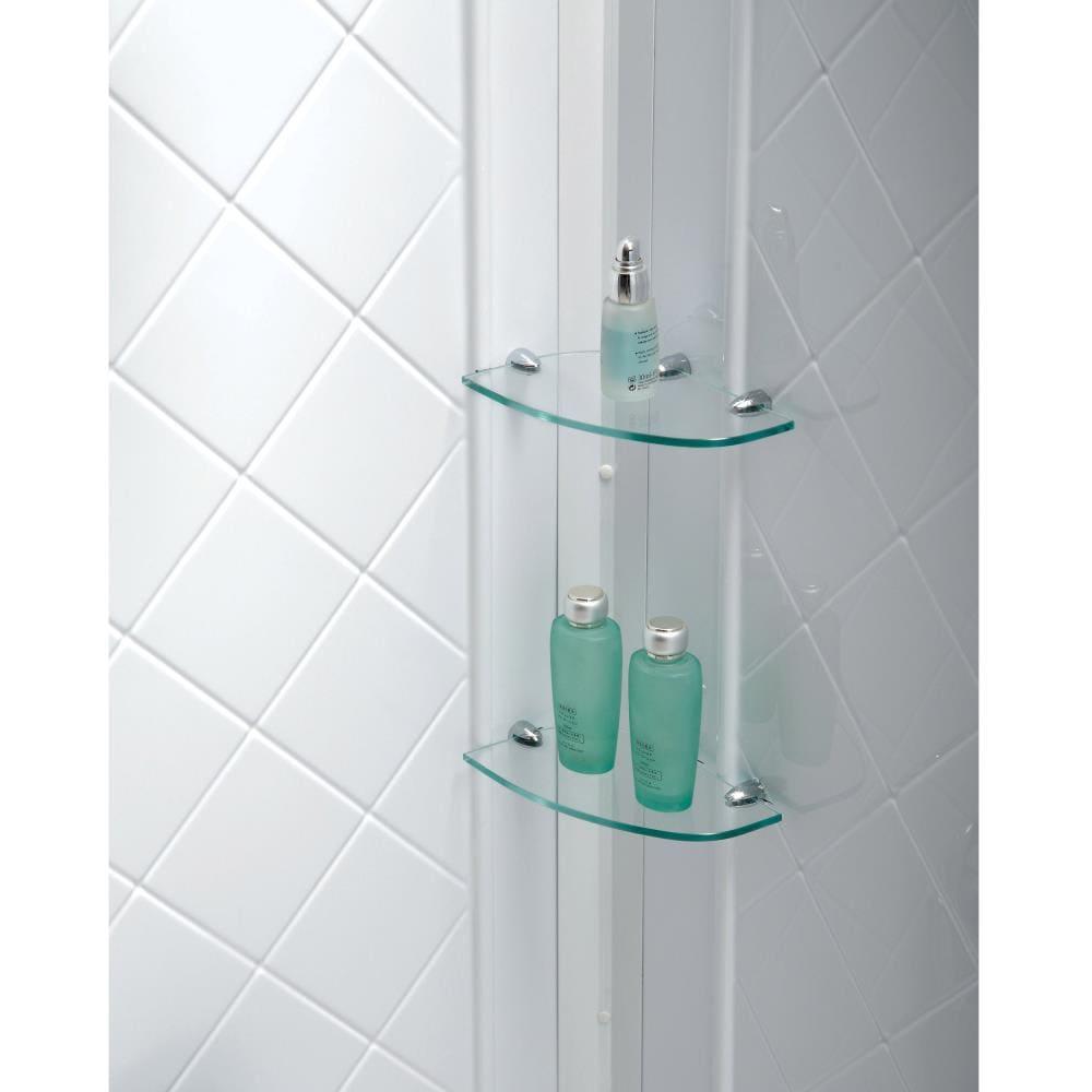 Infinity-Z 0" x 76.75" W Double Sliding Semi-Frameless Shower Enclosure