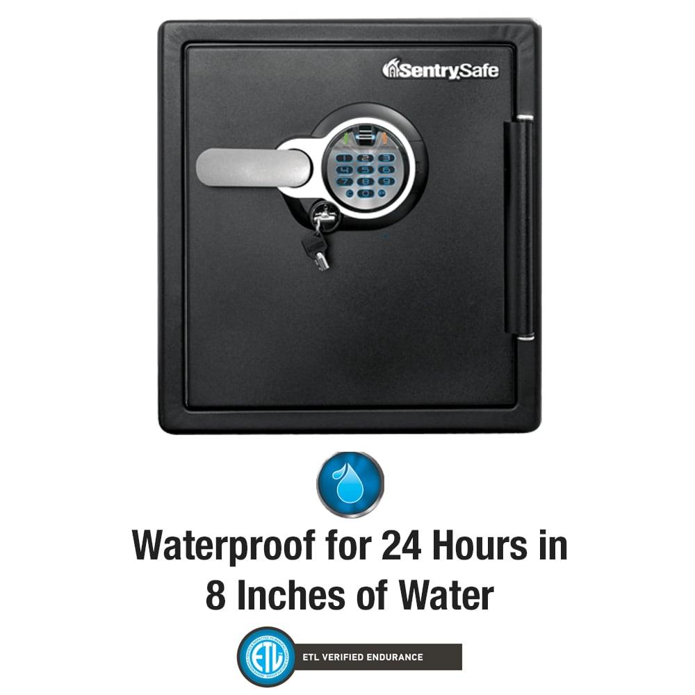 SentrySafe SFW123BTC Fire-Resistant and Water-Resistant Safe with Fingerprint Biometric Lock, 1.23 Cu. ft.