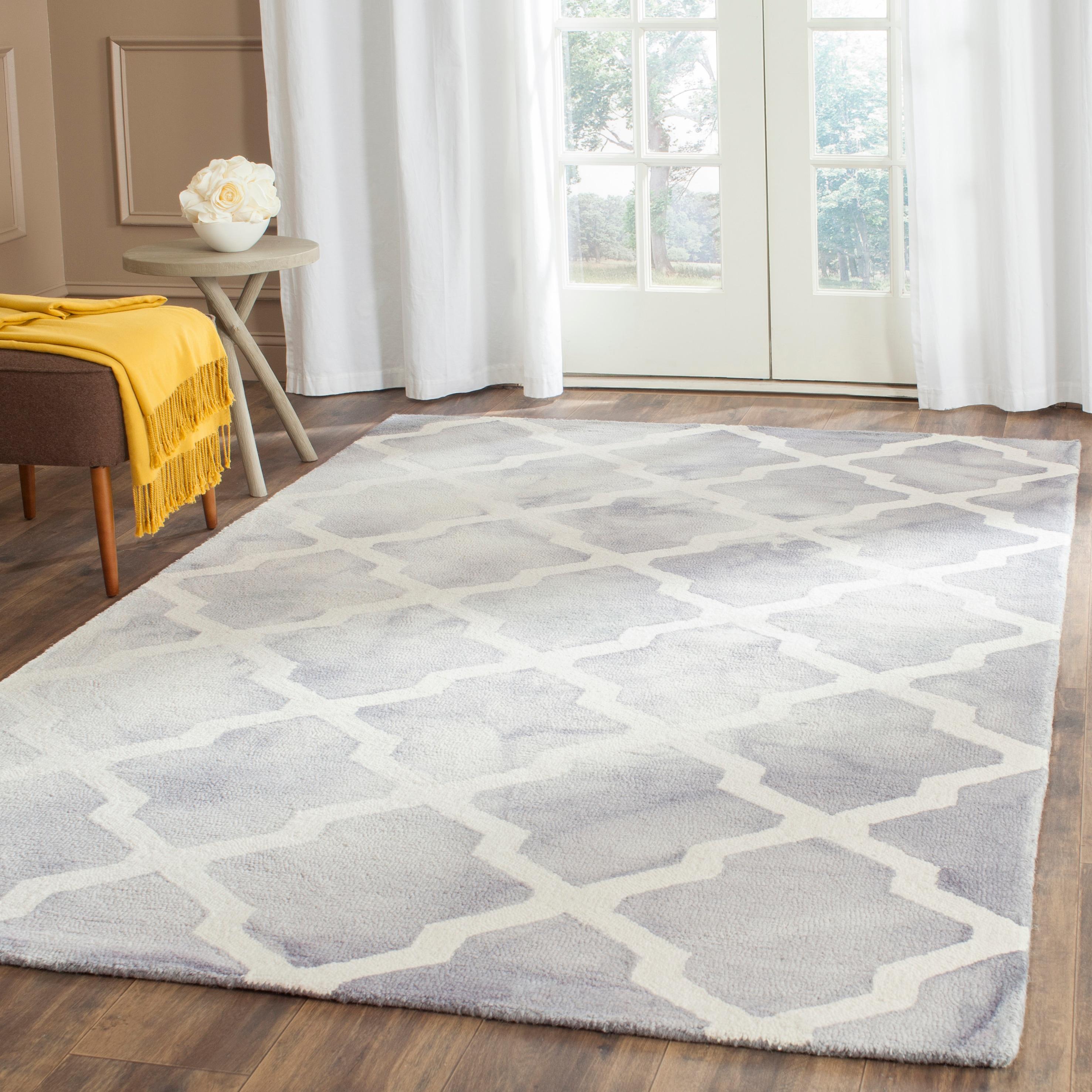Dip Dye DDY540 Hand Tufted Indoor Area Rug - Grey/Ivory - 4'x6' - Safavieh