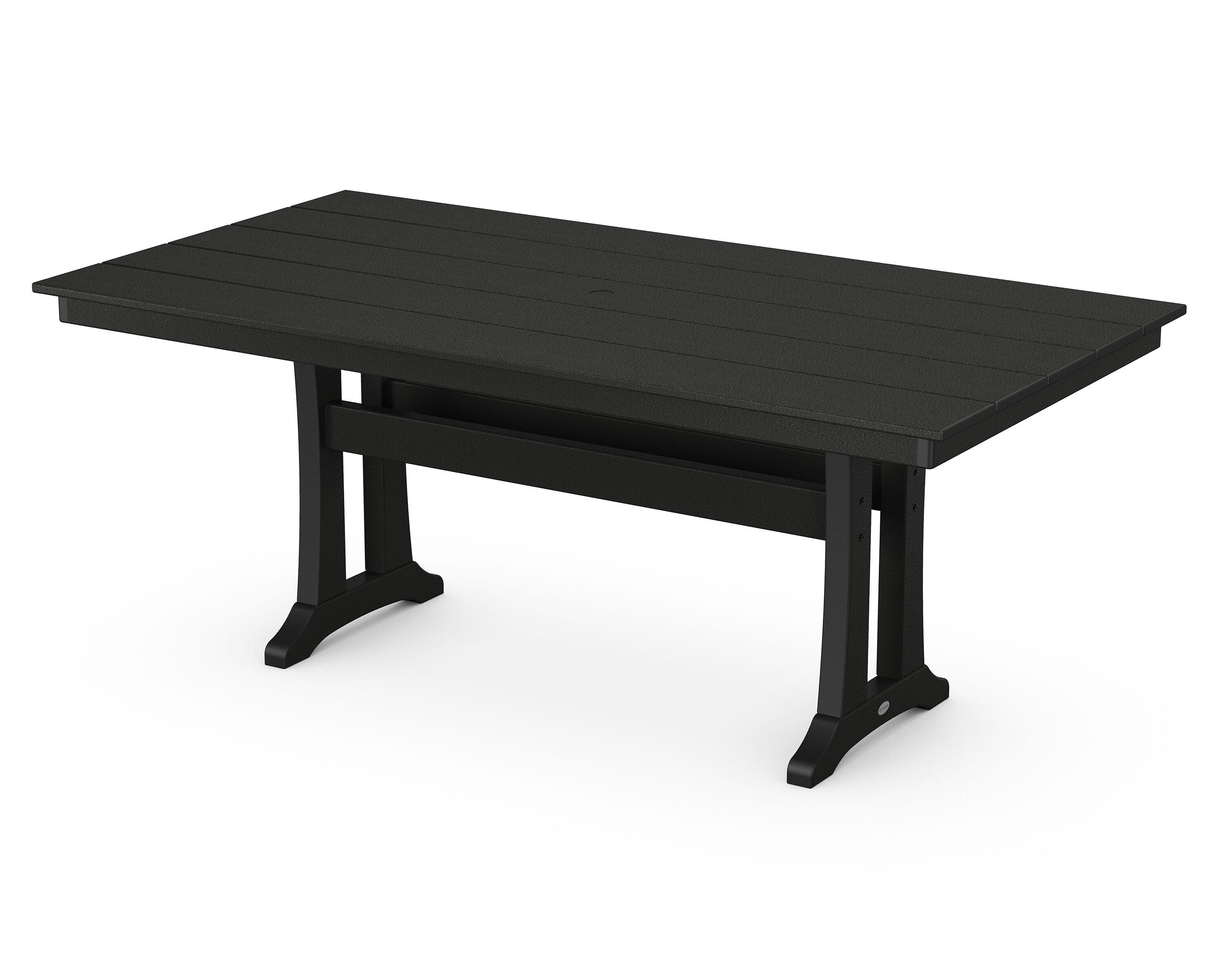 Farmhouse Trestle 37.75" x 72.25" Dining Table
