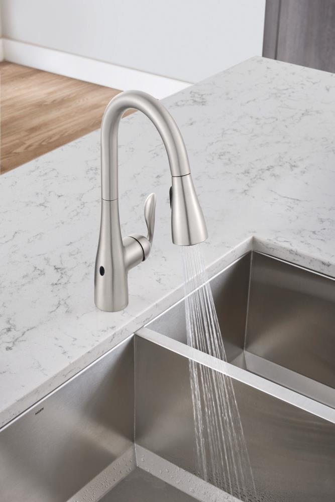 Moen Arbor MotionSense Wave Single Handle Pulldown Kitchen Faucet with Power Clean Technology