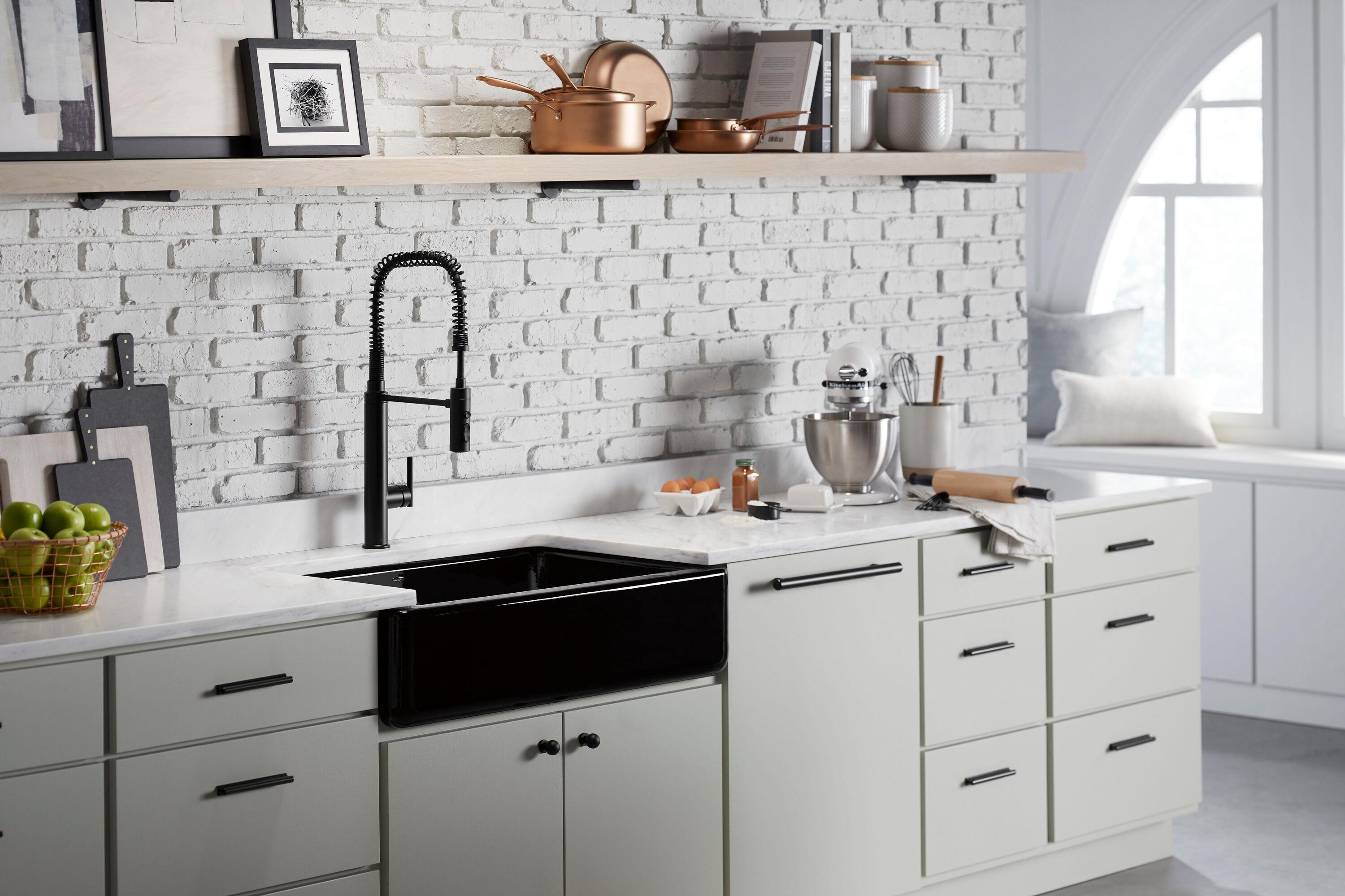 Whitehaven® Self-Trimming 36" L x 22" W Farmhouse Kitchen Sink