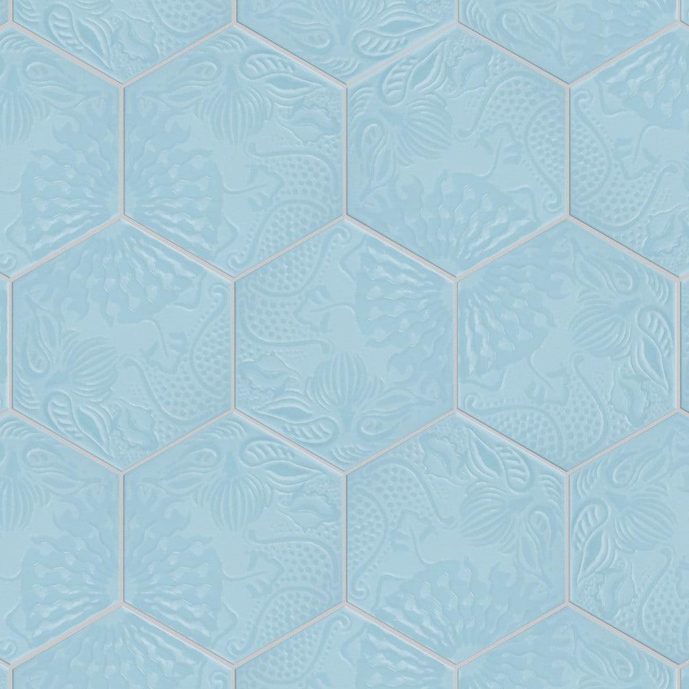 Gaudi Hex 9" x 10" Porcelain Patterned Wall & Floor Tile