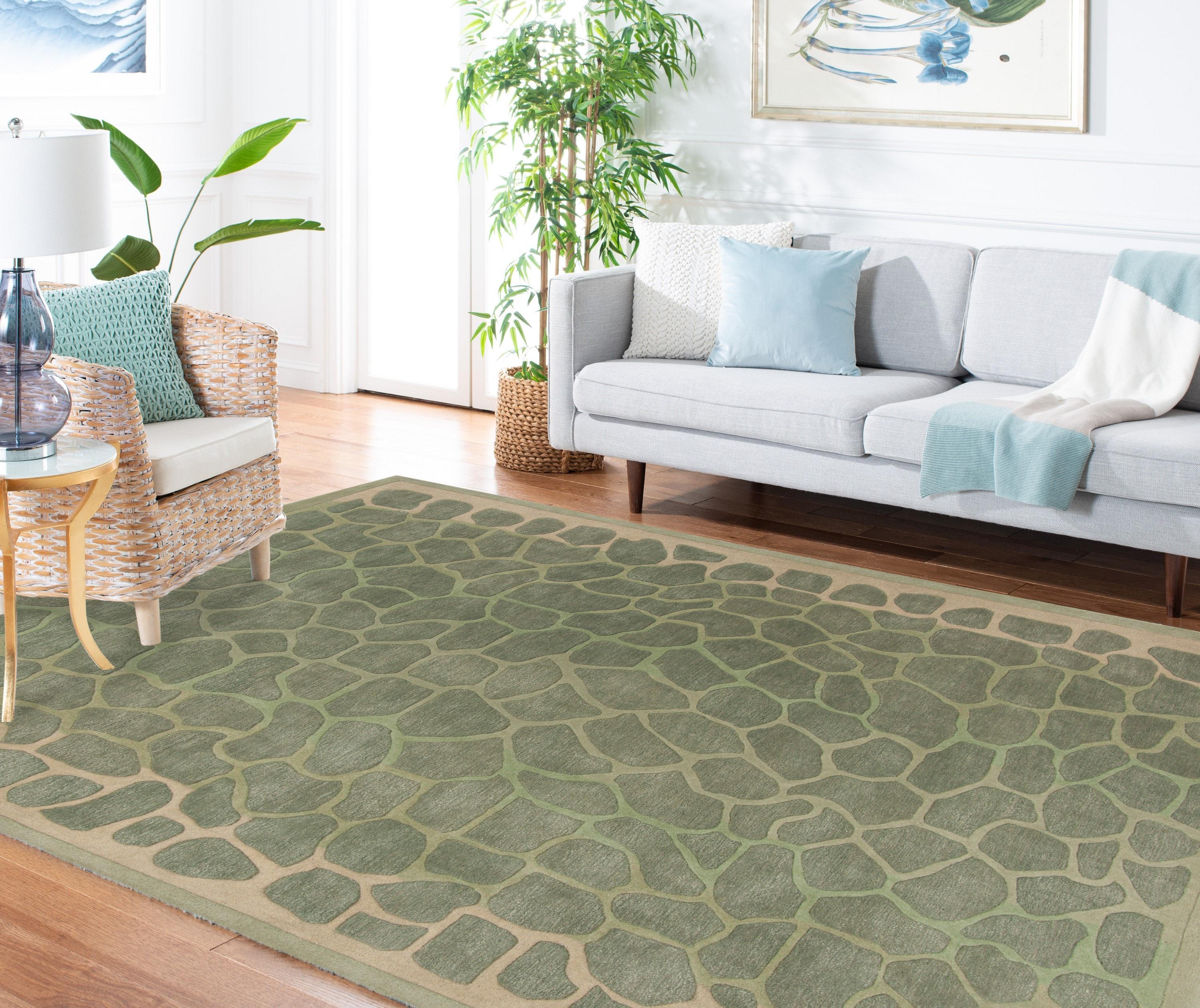 Martha Stewart Hand Tufted 70% Wool And 30% Viscose Geometric Rug