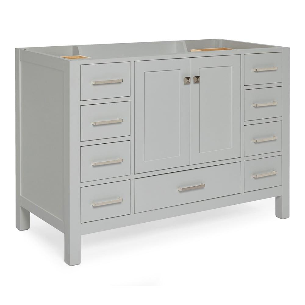 Ariel A049s-Bc Cambridge 48" Single Free Standing Vanity Cabinet Only - Grey