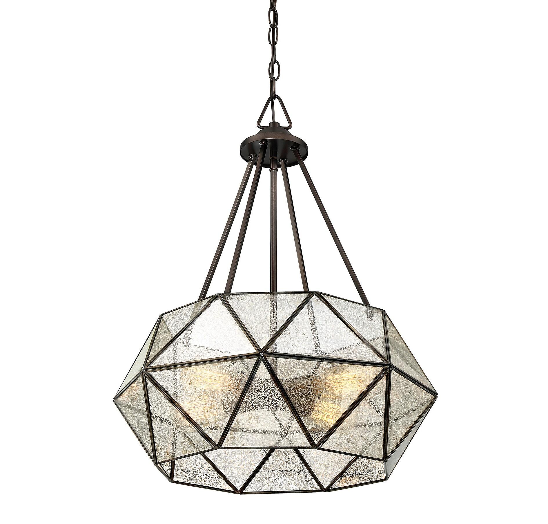 Sky 4 Light Metal Dimmable Geometric Chandelier