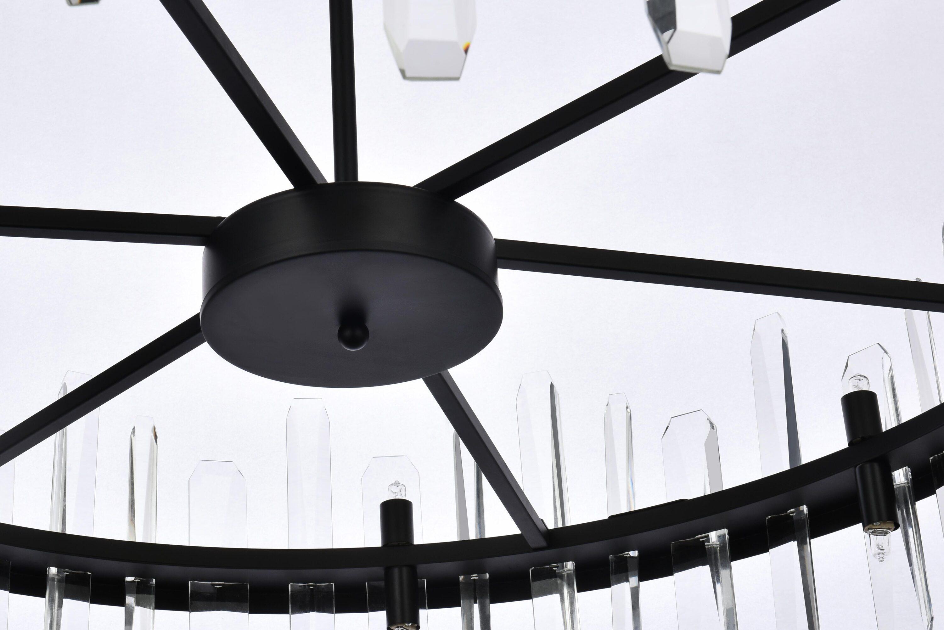 Elegant Lighting Serena 16 - Light Chandelier in  Black