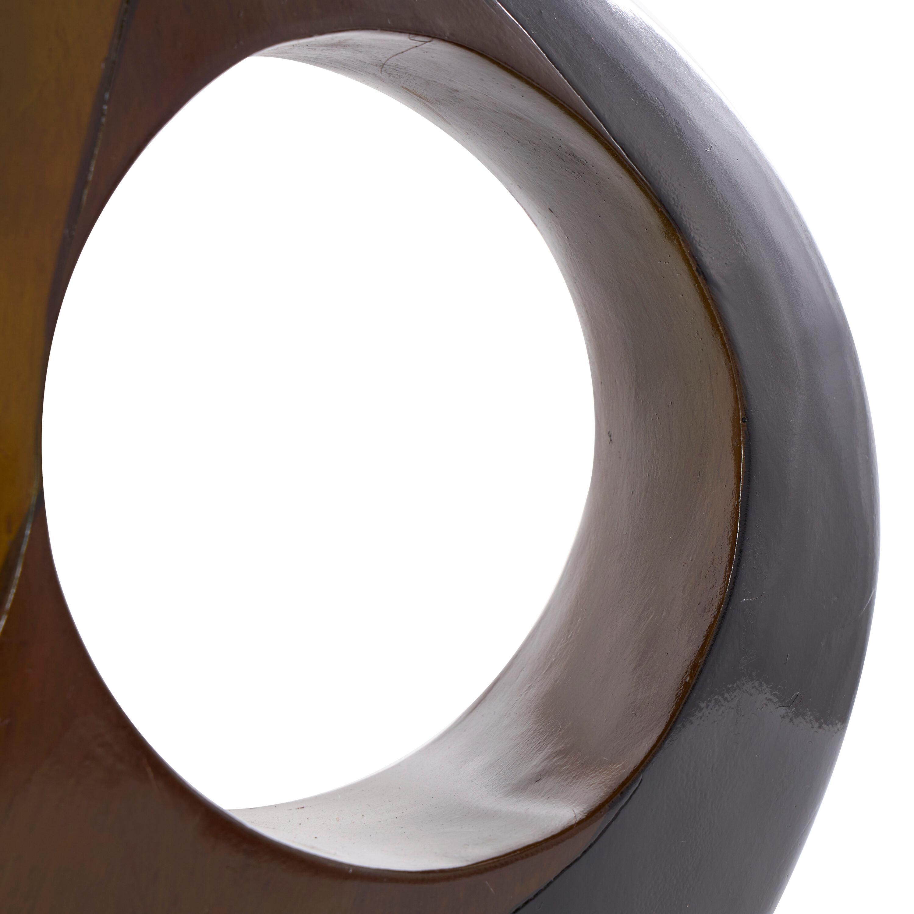 DecMode Mesa de Acento en Forma de Reloj de Arena de Metal Contemporáneo con Detalles de Hoyuelos Martillados y Visibles, 14 "W x 18" H, Plata