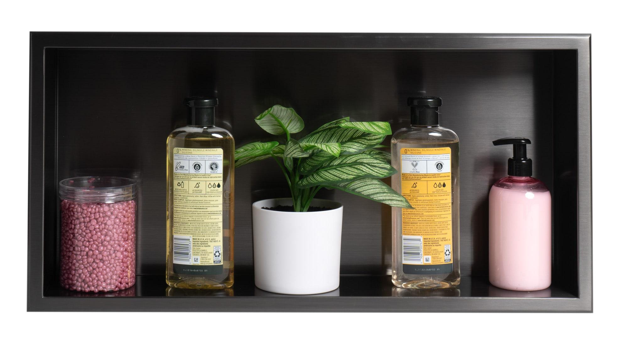 Adhesive Stainless Steel Shower Shelf