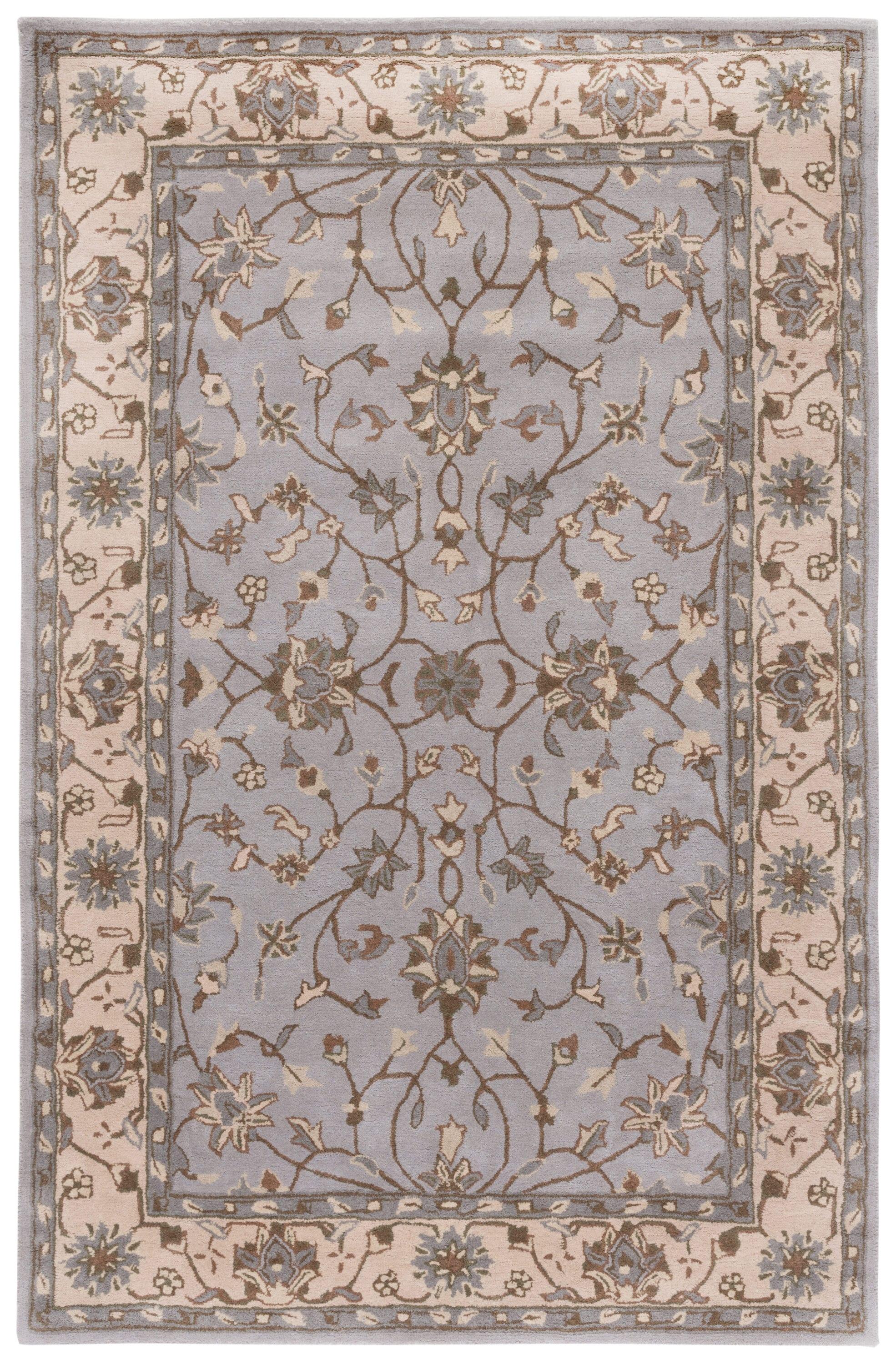 Heritage HG862 Hand Tufted Area Rug - Beige/Grey - 6'x9' - Safavieh.