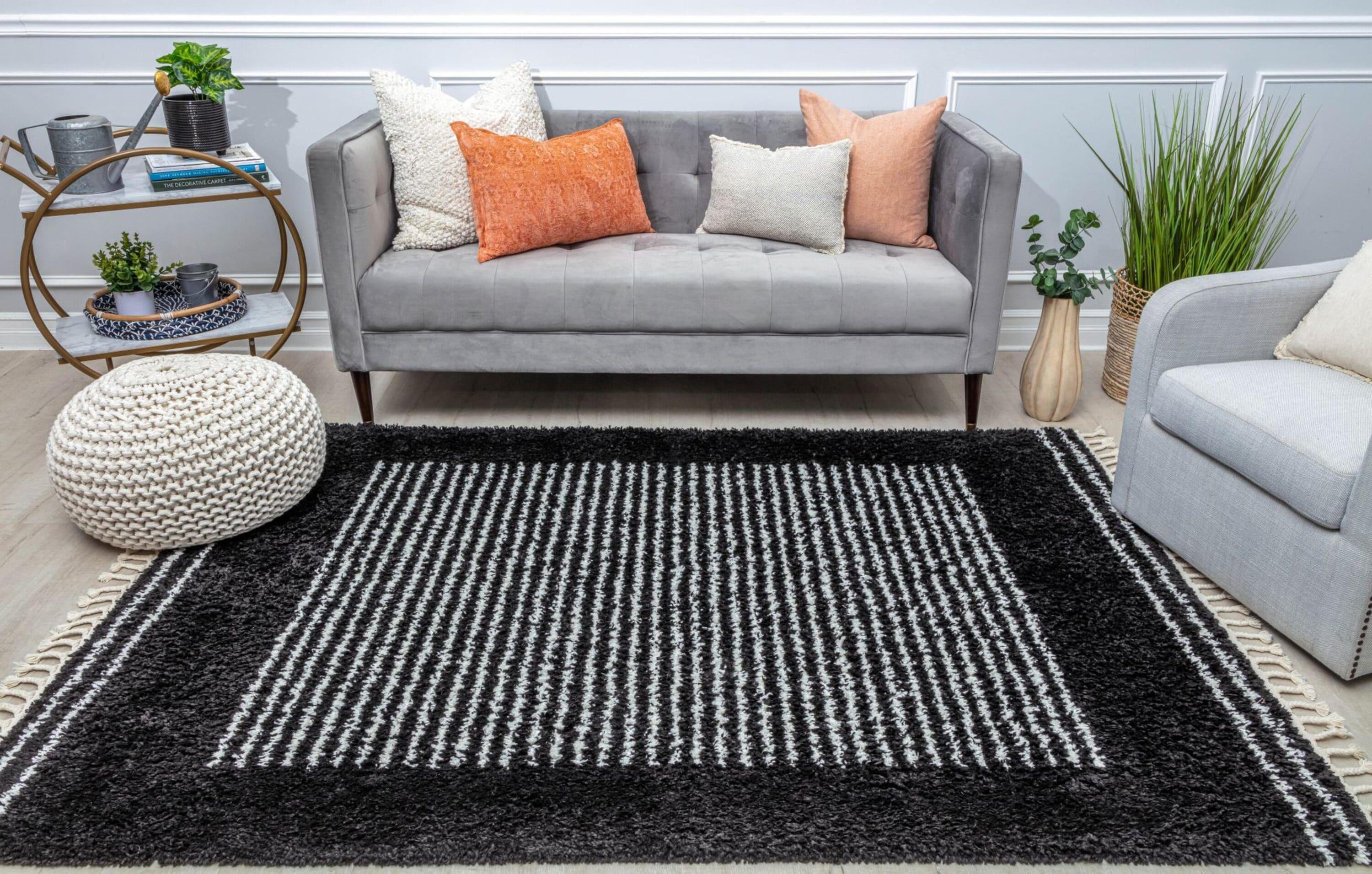 Colletti Bennett Modern Ebony Twilight Area Rug
