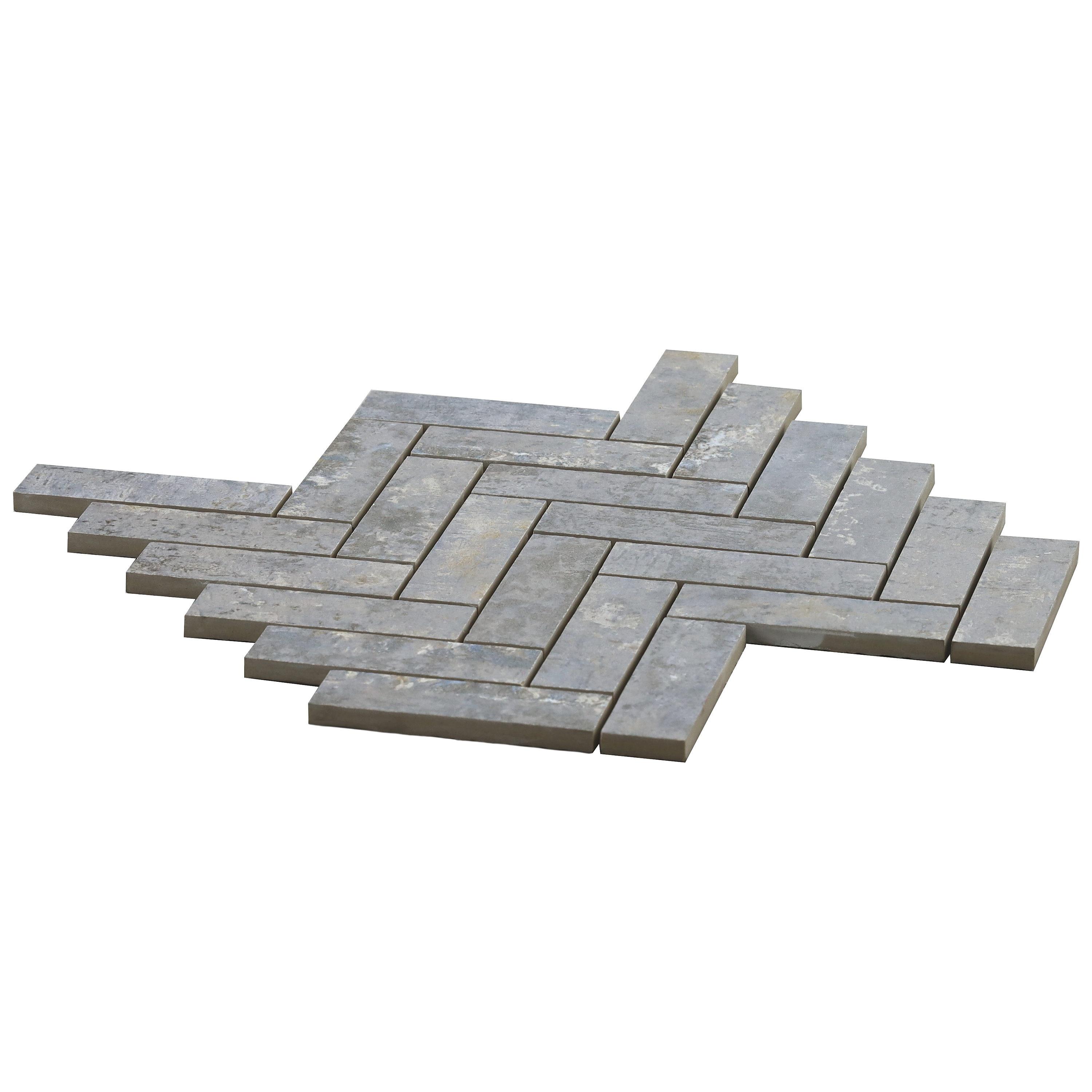 Mantis 10.03 in. x 10.62 in. Herringbone Matte Porcelain Floor & Wall Mosaic Tile (0.75 Sq.Ft./Each)