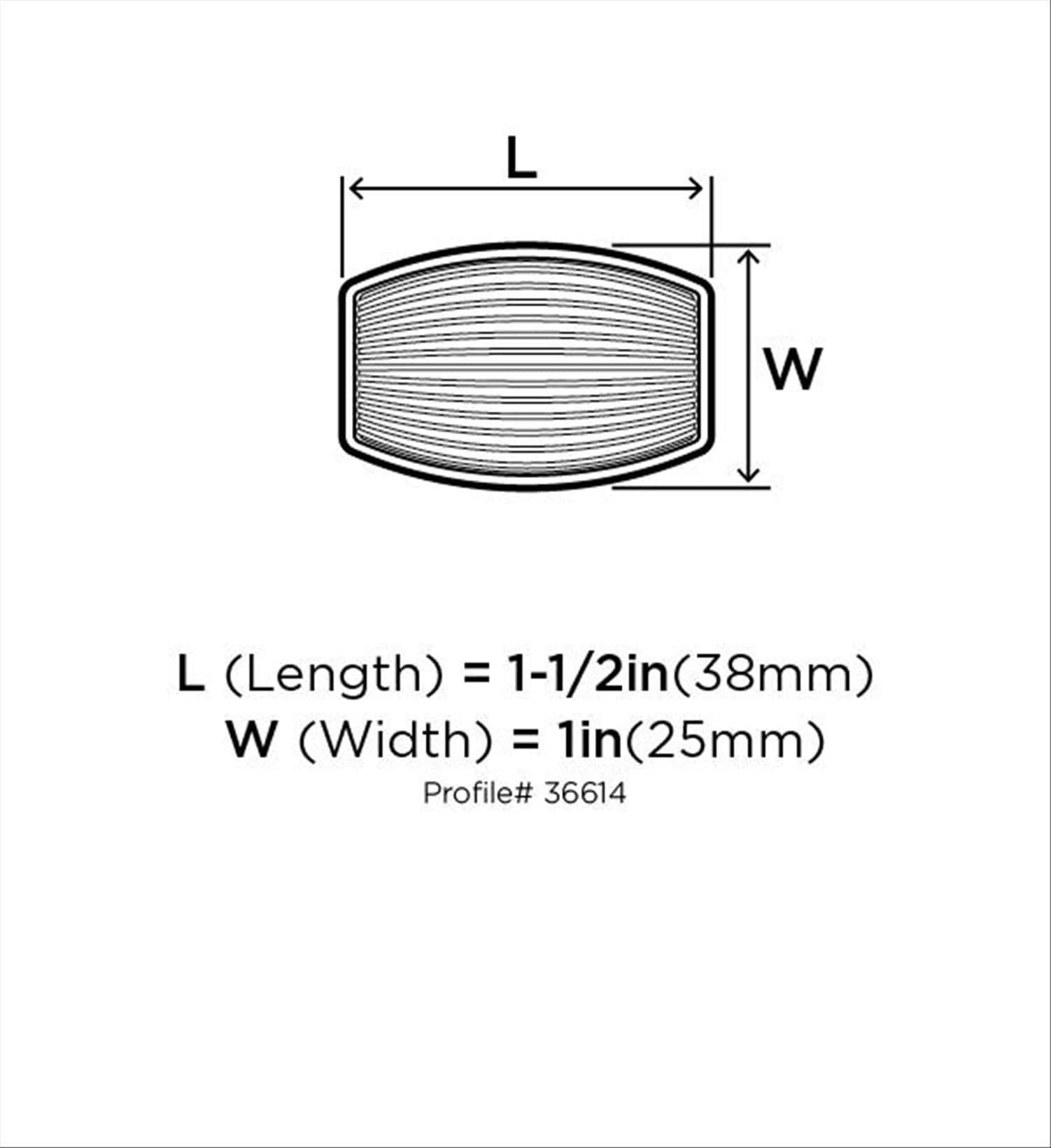 Sea Grass 1 3/16" Length Rectangle Knob