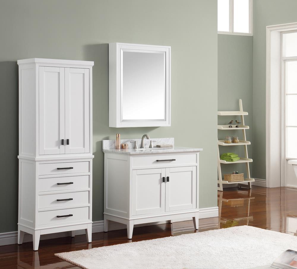 Charley 37'' Single Bathroom Vanity with Marble Top