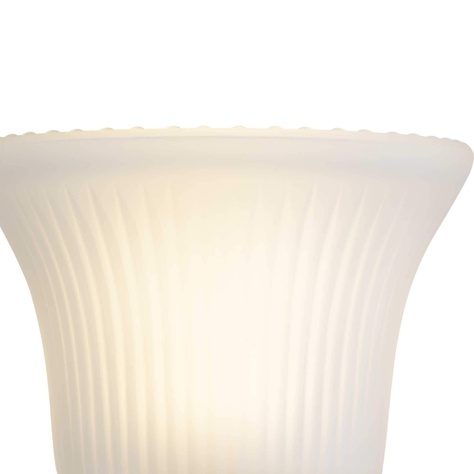 Fluted Glass Collection Three-Light Bath & Vanity