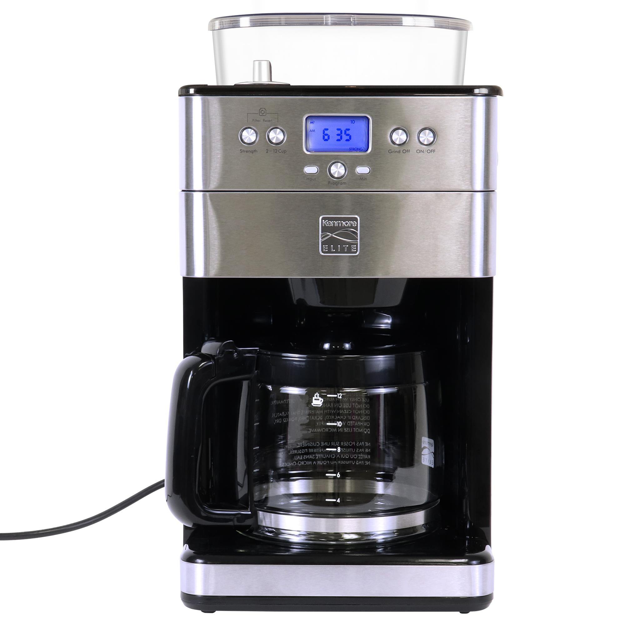 Kenmore Elite 12 Cup Programmable Grind And Brew Coffee Maker