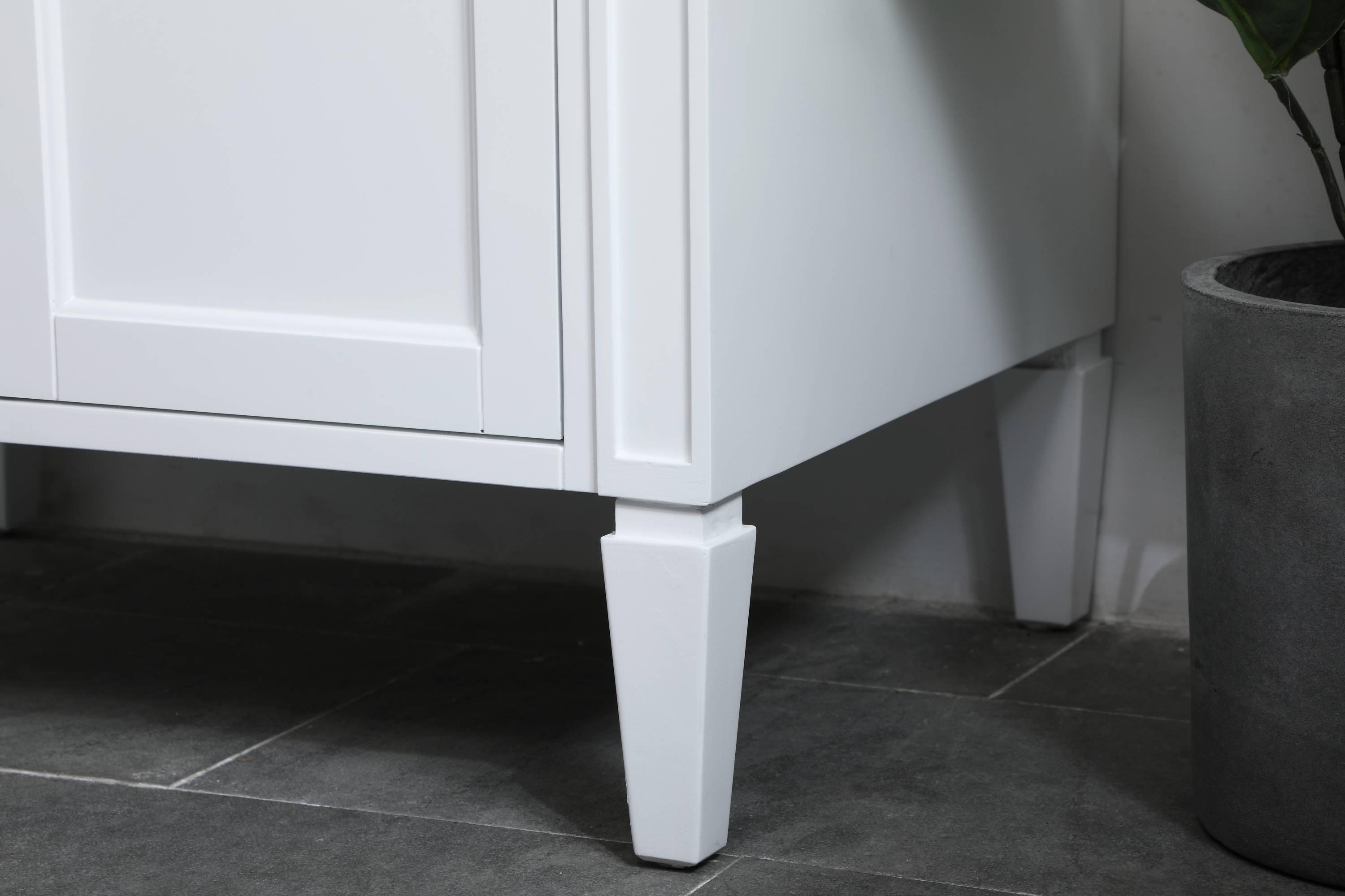 30 inch single bathroom vanity in White