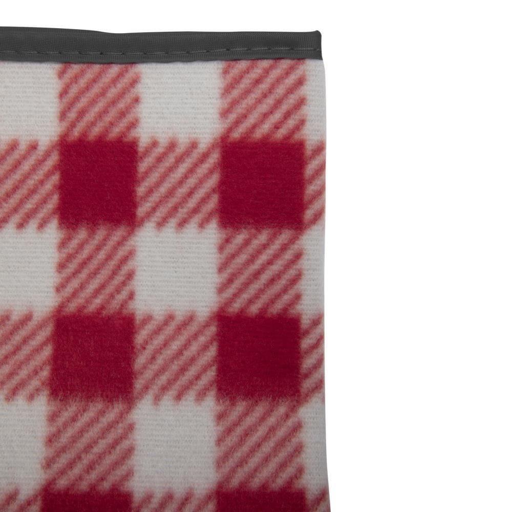 Picnic Time XL Outdoor Blanket Tote - Red/White