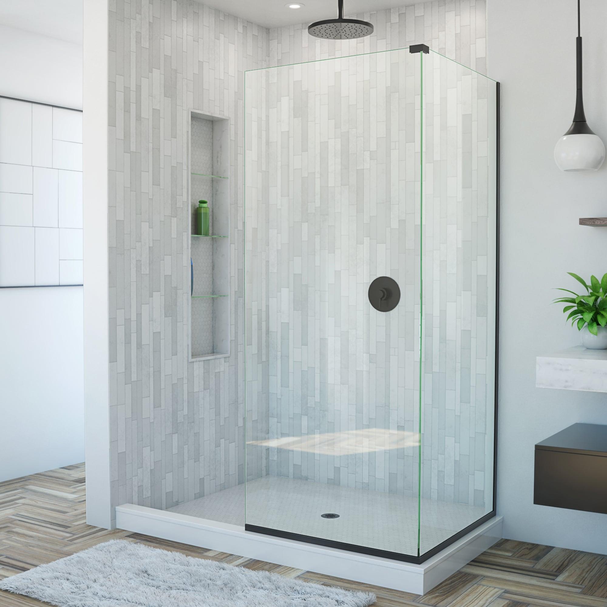 Linea 30"W x 72"H Frameless Fixed Glass Panel