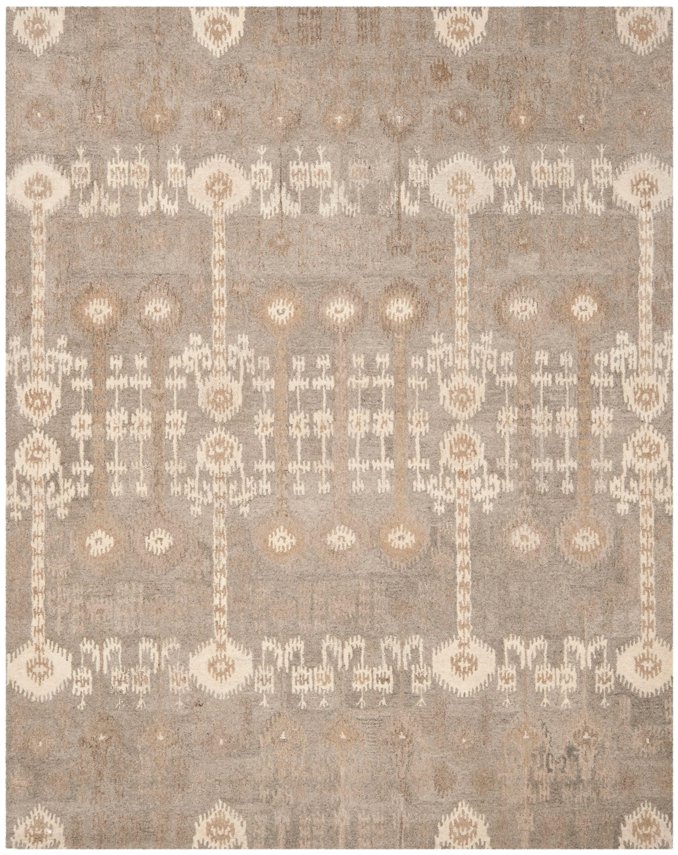 Hand-Tufted Artistry Wool 10' x 14' Rectangular Area Rug in Natural Multi