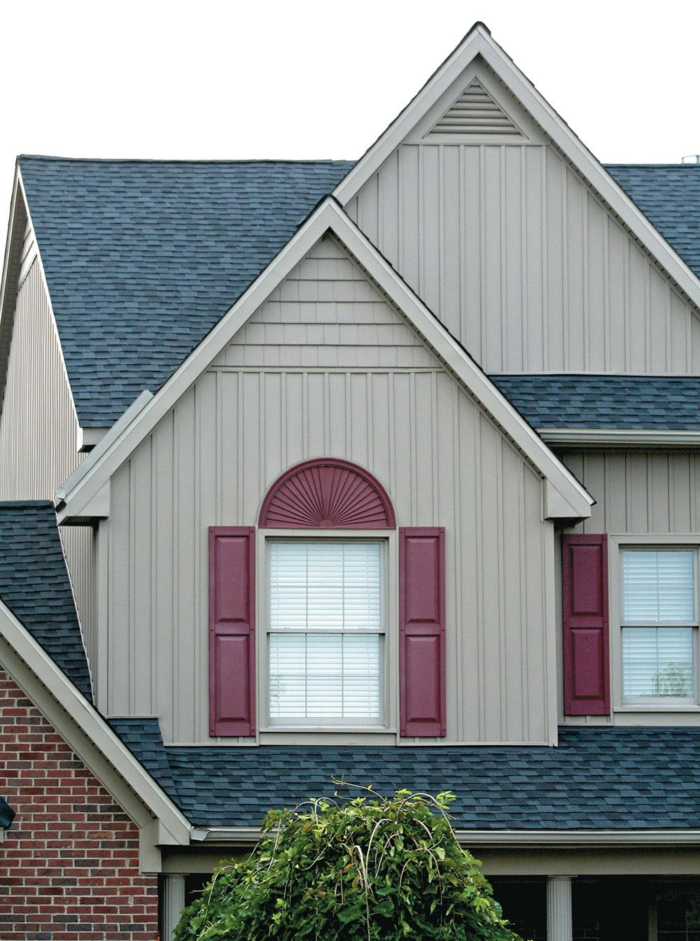 14 1/2"W x 37"H Lifetime Vinyl, TailorMade Two Equal Panels, Raised Panel Shutters, Clay