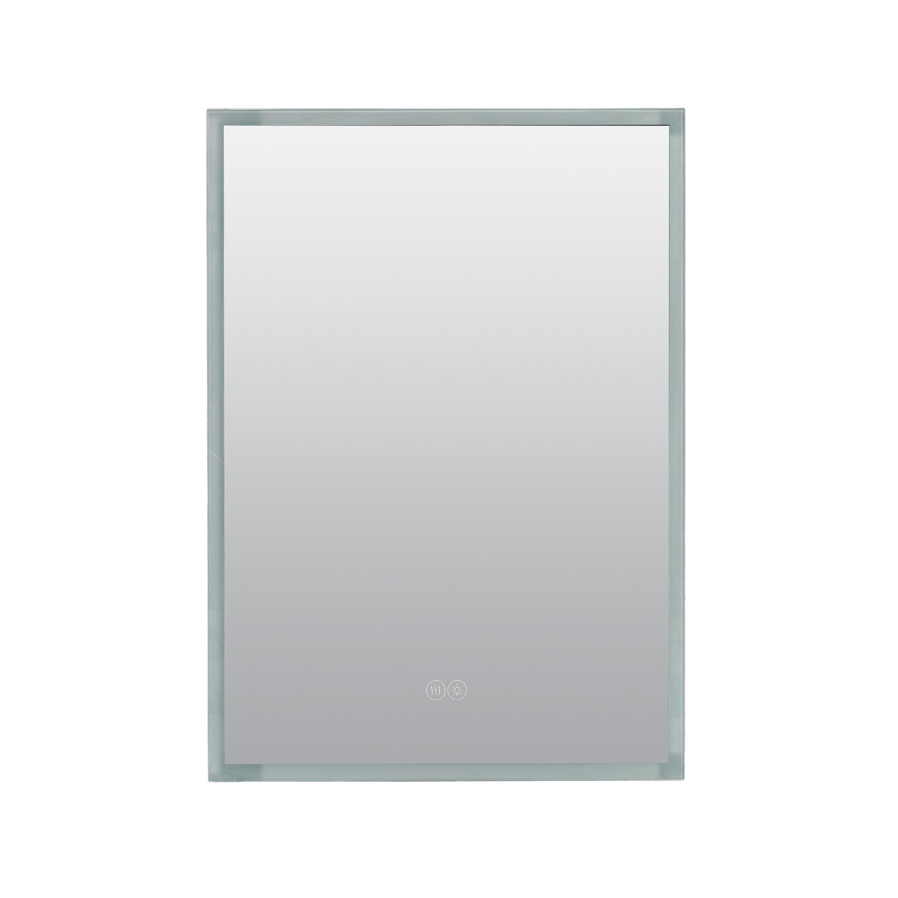 Arlot Recessed or Surface Mount Framed Medicine Cabinet with LED Lighting and Electrical Outlet