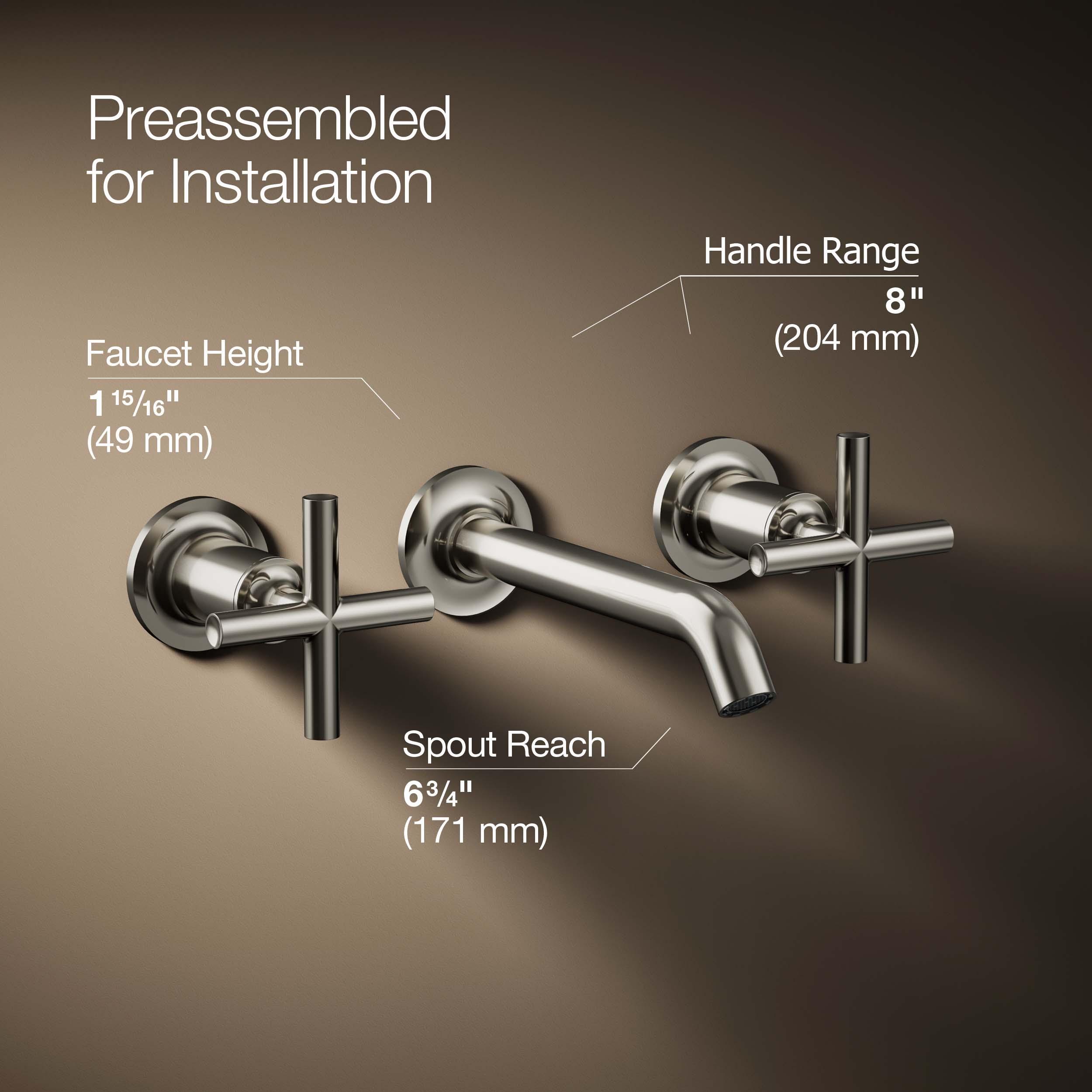 Purist® Wall-Mounted Bathroom Faucet