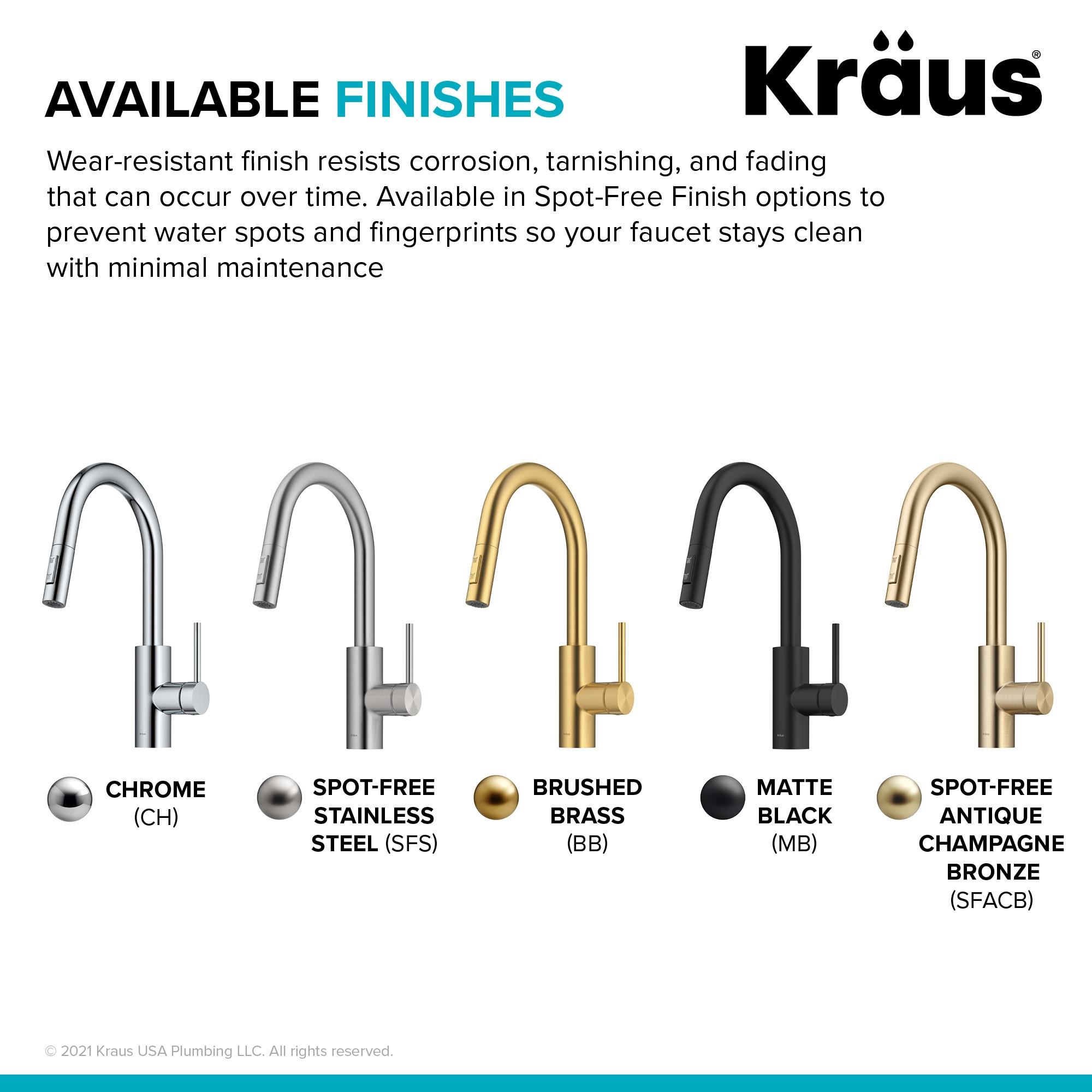 KRAUS Oletto Single Handle Pull Down Kitchen Faucet with QuickDock Top Mount Installation Assembly