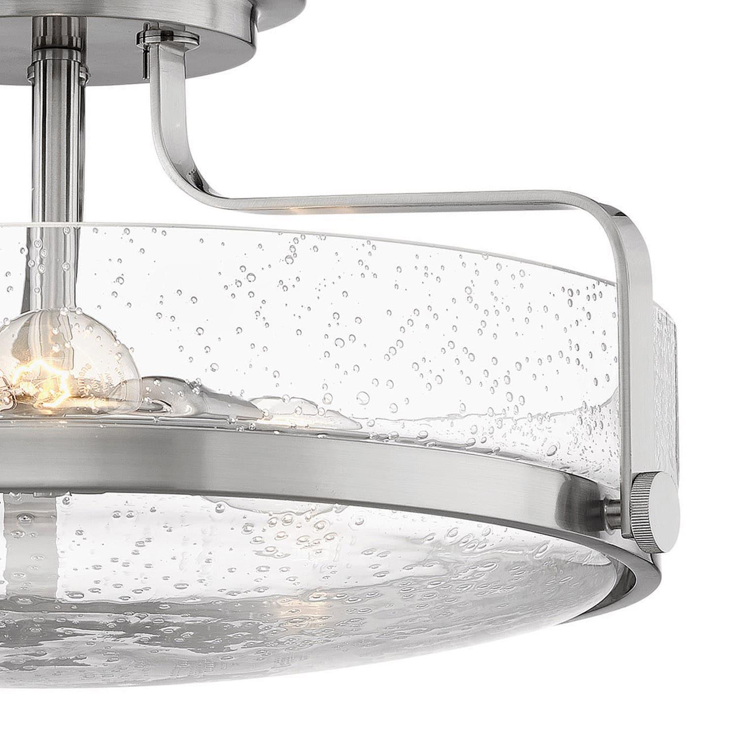 Harper 3-Light Semi-Flush Mount Retro Ceiling Light