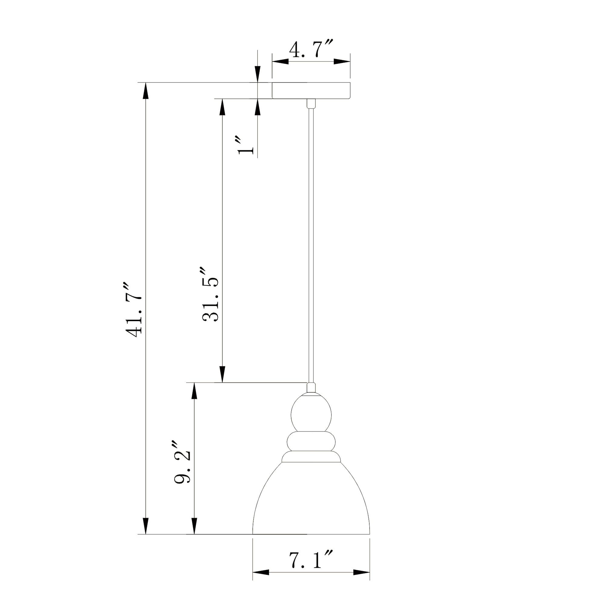 Nefelt Matte Black 1-Light Decanter Seeded Glass Pendant